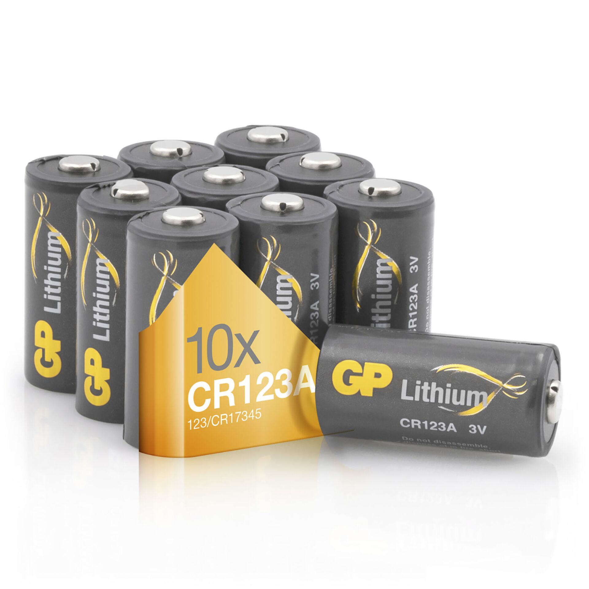 1x10 GP Batterie CR 123 A Lithium            070CR123AEB10
