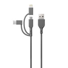 GP CY1N cavo ricar. e sincr. 1m 3in1 USB-A su Micro/USB-C/Li