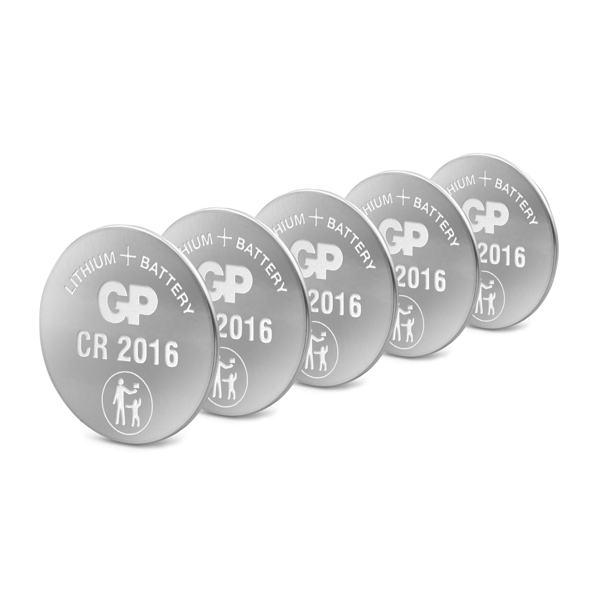 1x5 GP CR 2016 Lithium 3 Volt batt. a bottone        0602016