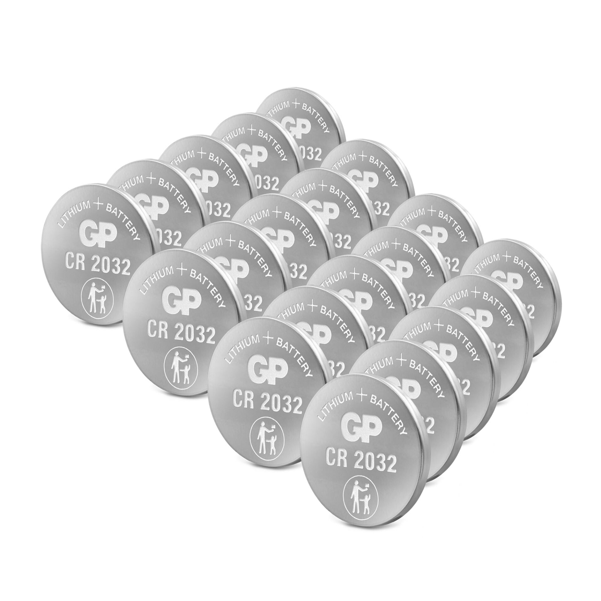 1x20 GP CR 2032 Lithium 3V 20 pz. batt. bottone 0602032C20