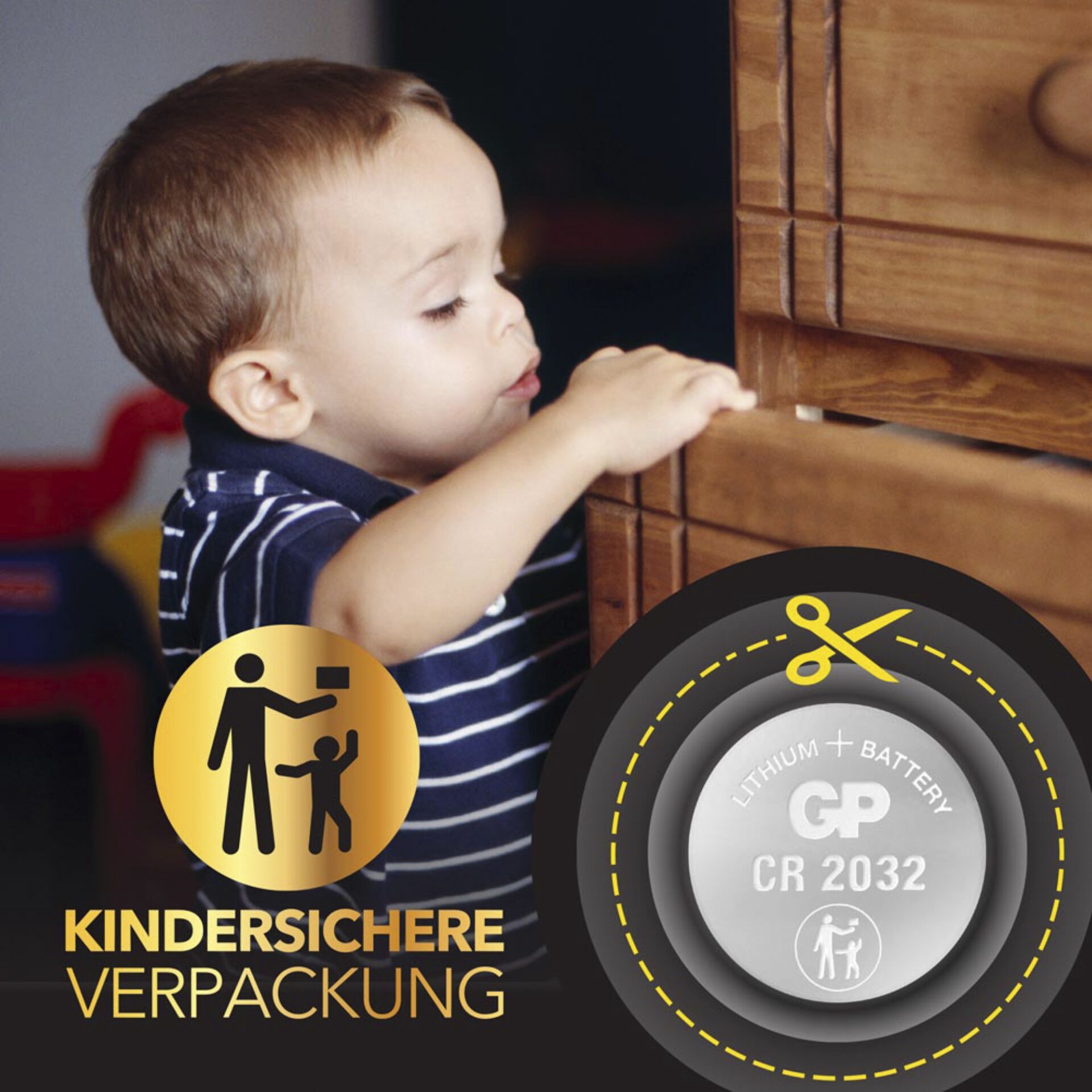 1x20 GP CR 2032 Lithium 3V 20 pz. batt. bottone 0602032C20