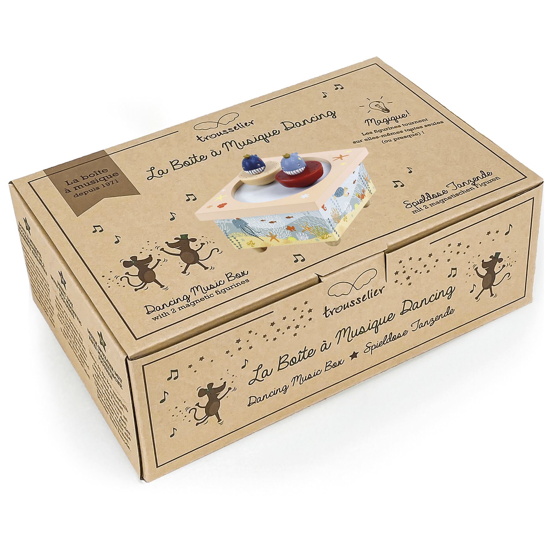 Trousselier carillon con balene danzanti, magnetico