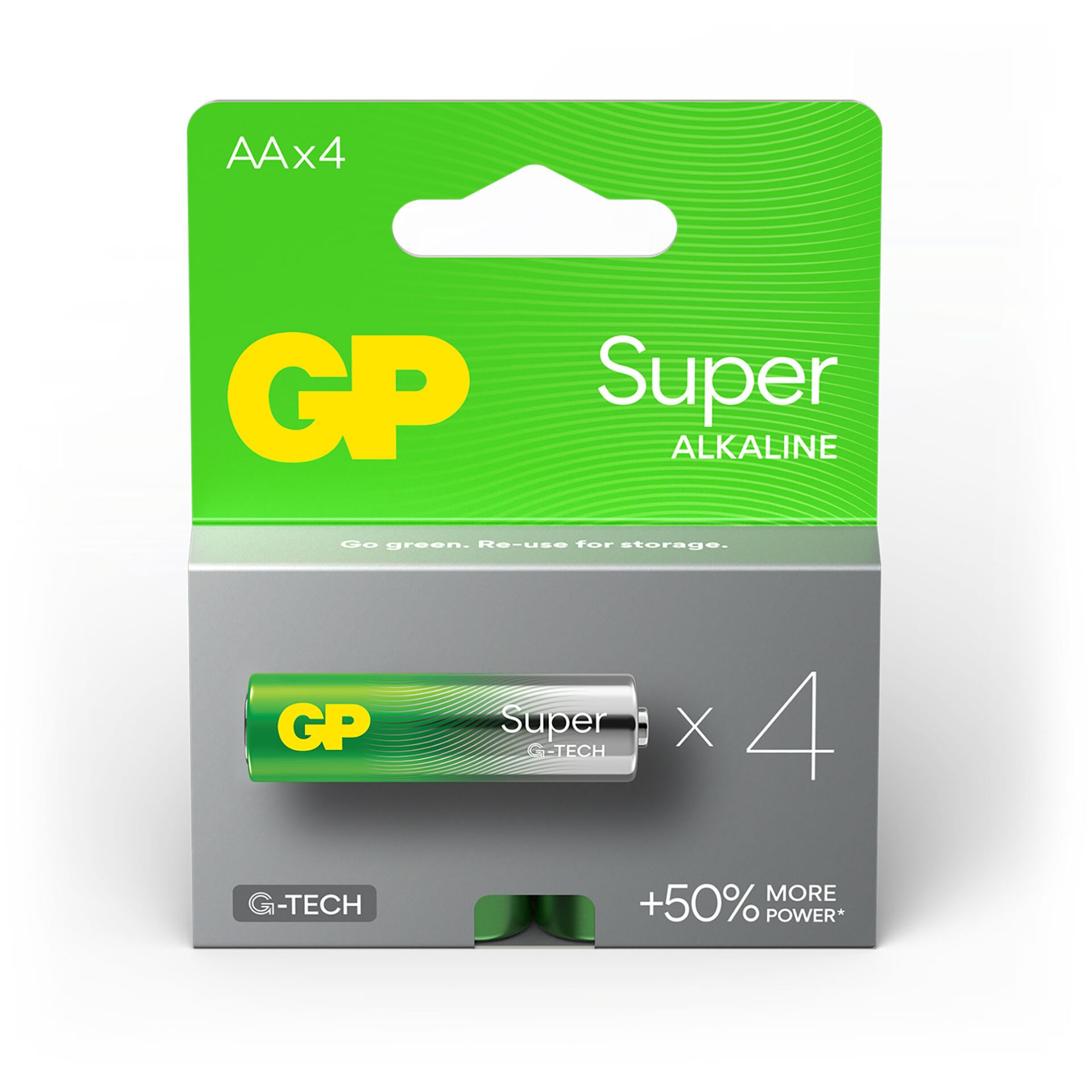 1x4 GP Super Alkaline 1,5V AA Mignon LR06 Rel. 03015AETA-B4