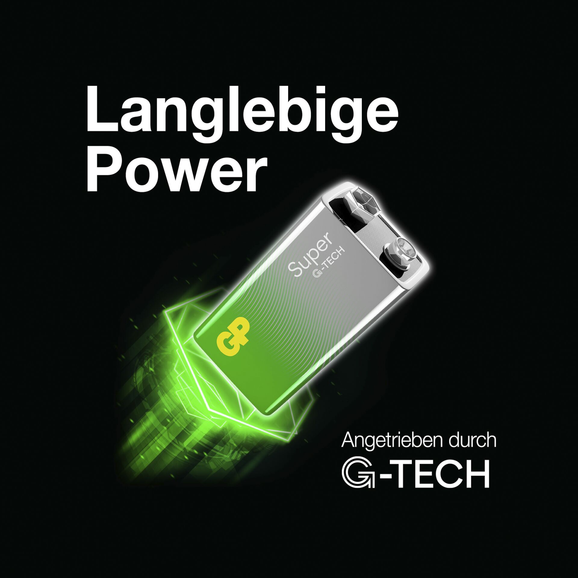 GP Super Alkaline 9V-Block 6LR61 Relaunch    0301604AETA-B1