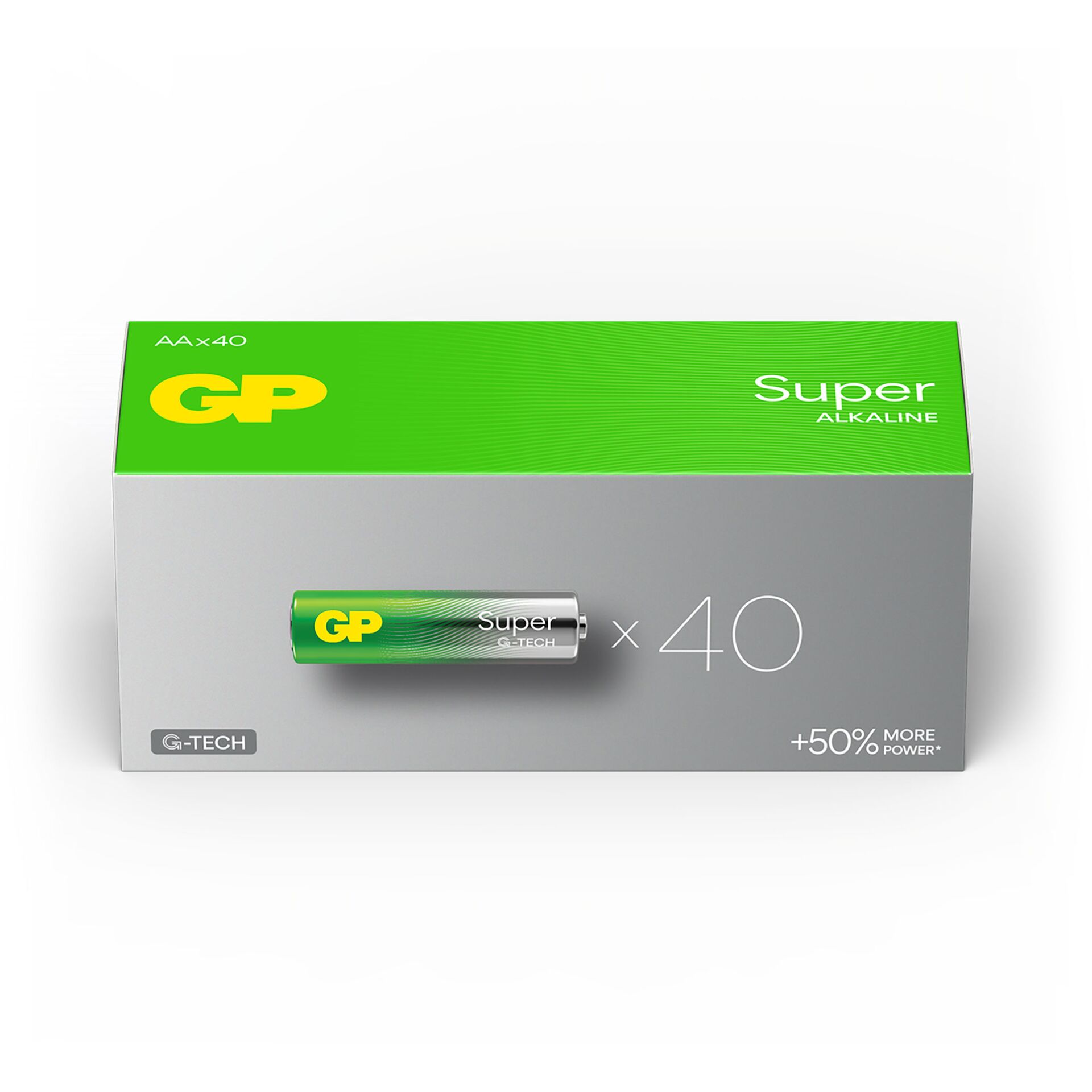 1x40 GP Super Alkaline AA Mignon batterie PET Box 03015AETA-