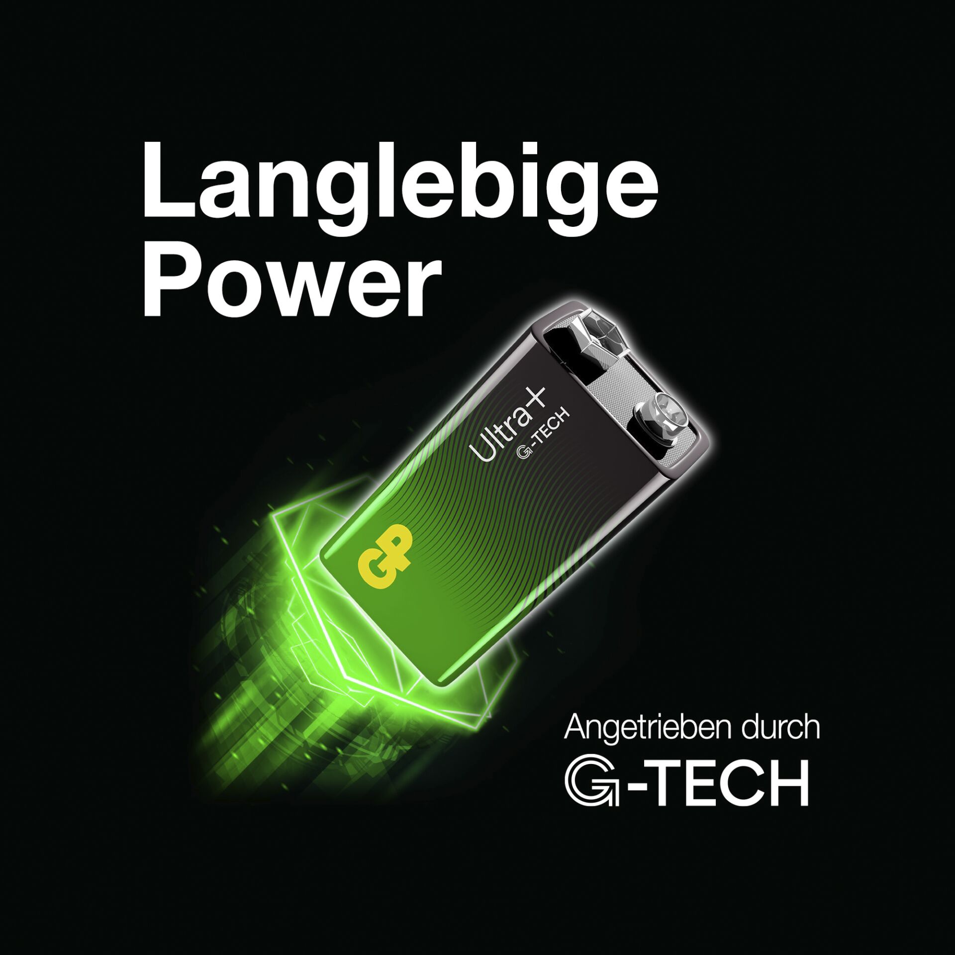 GP ULTRA PLUS Alkaline 9V-Block 6LR61           0301604AUPET