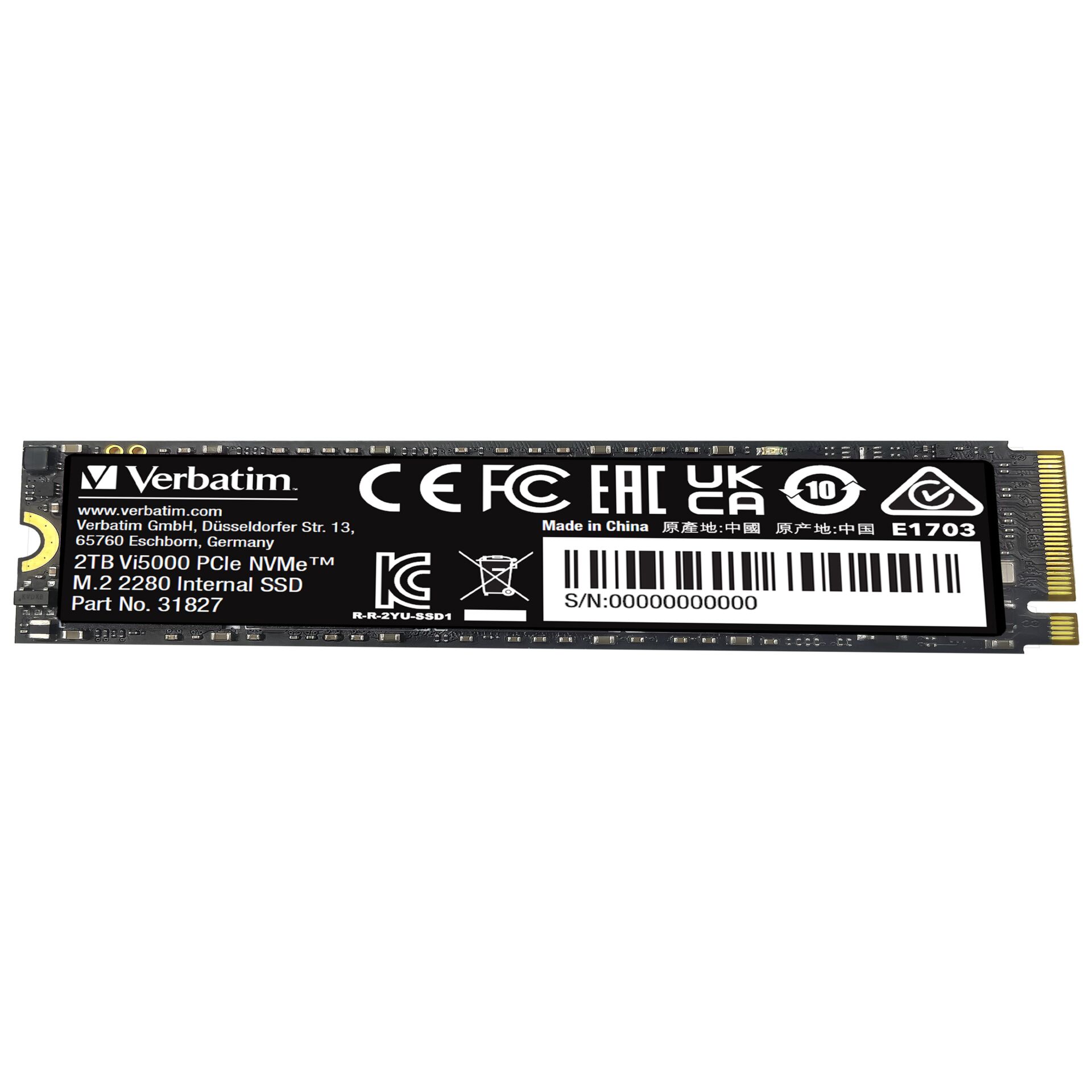 Verbatim Vi5000 M.2 SSD      2TB PCIe4 NVMe