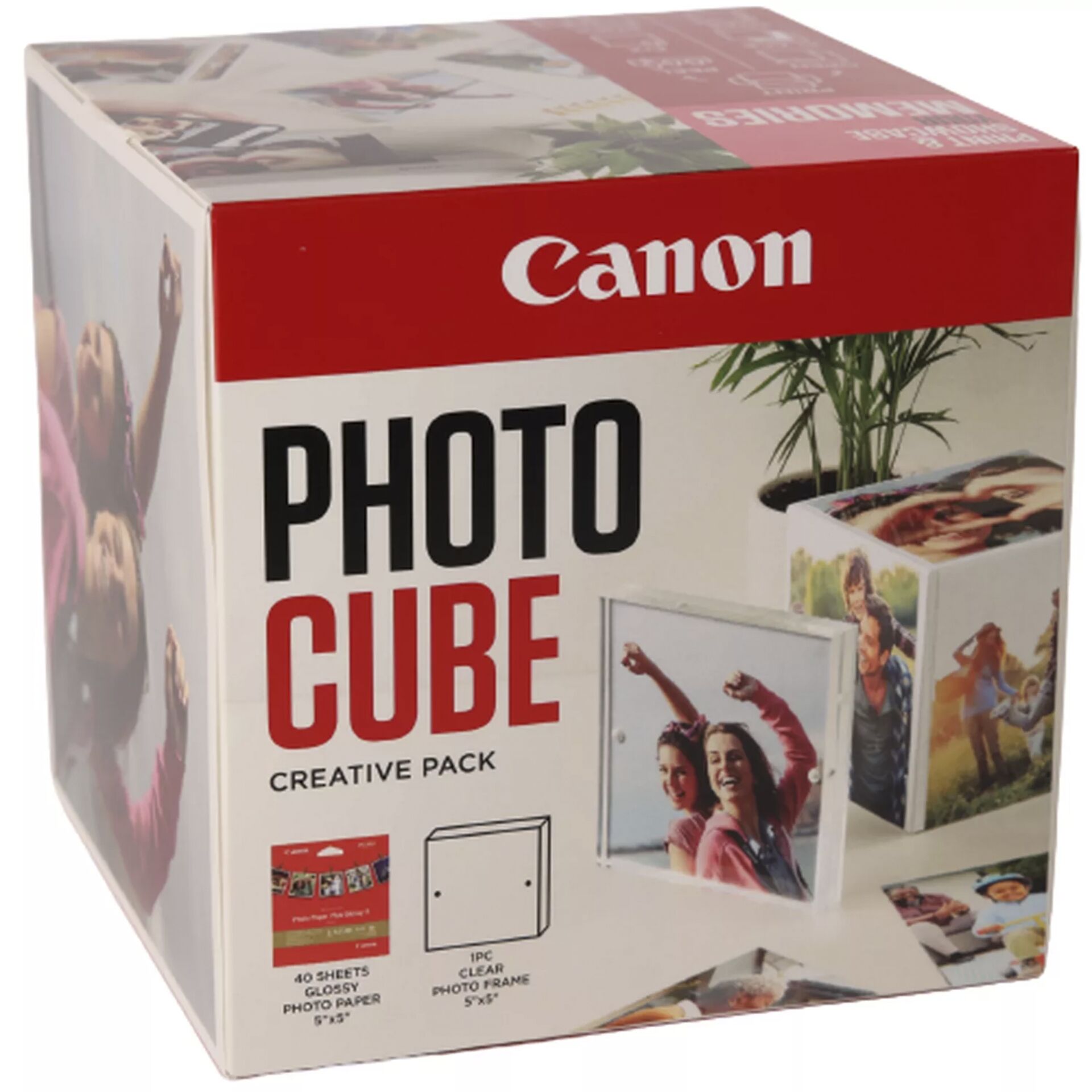 Canon PP-201 13x13 cm Photo Cube pacch.creativo bianco Pink