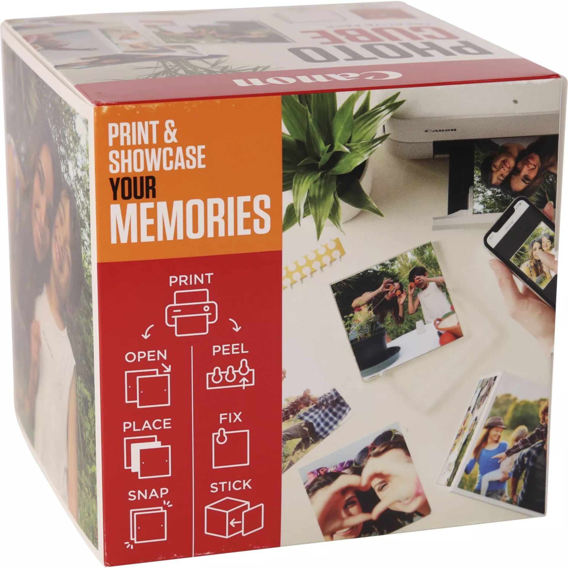Canon PP-201 13x13 cm Photo Cube pacch.creativo bia. aranc.