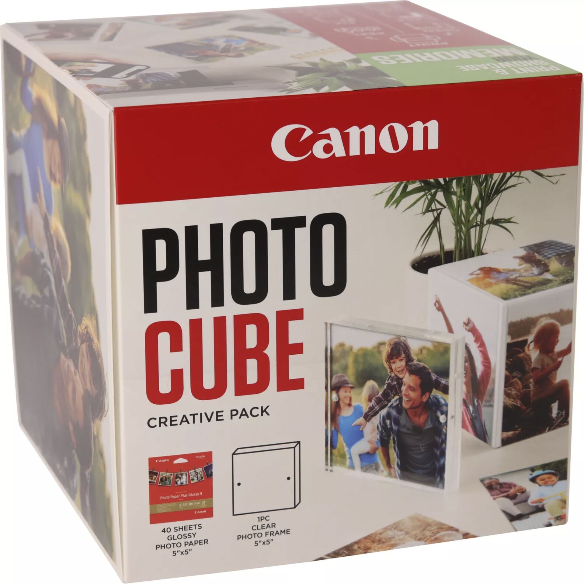 Canon PP-201 13x13 cm Photo Cube pacch.creativo bian. verde