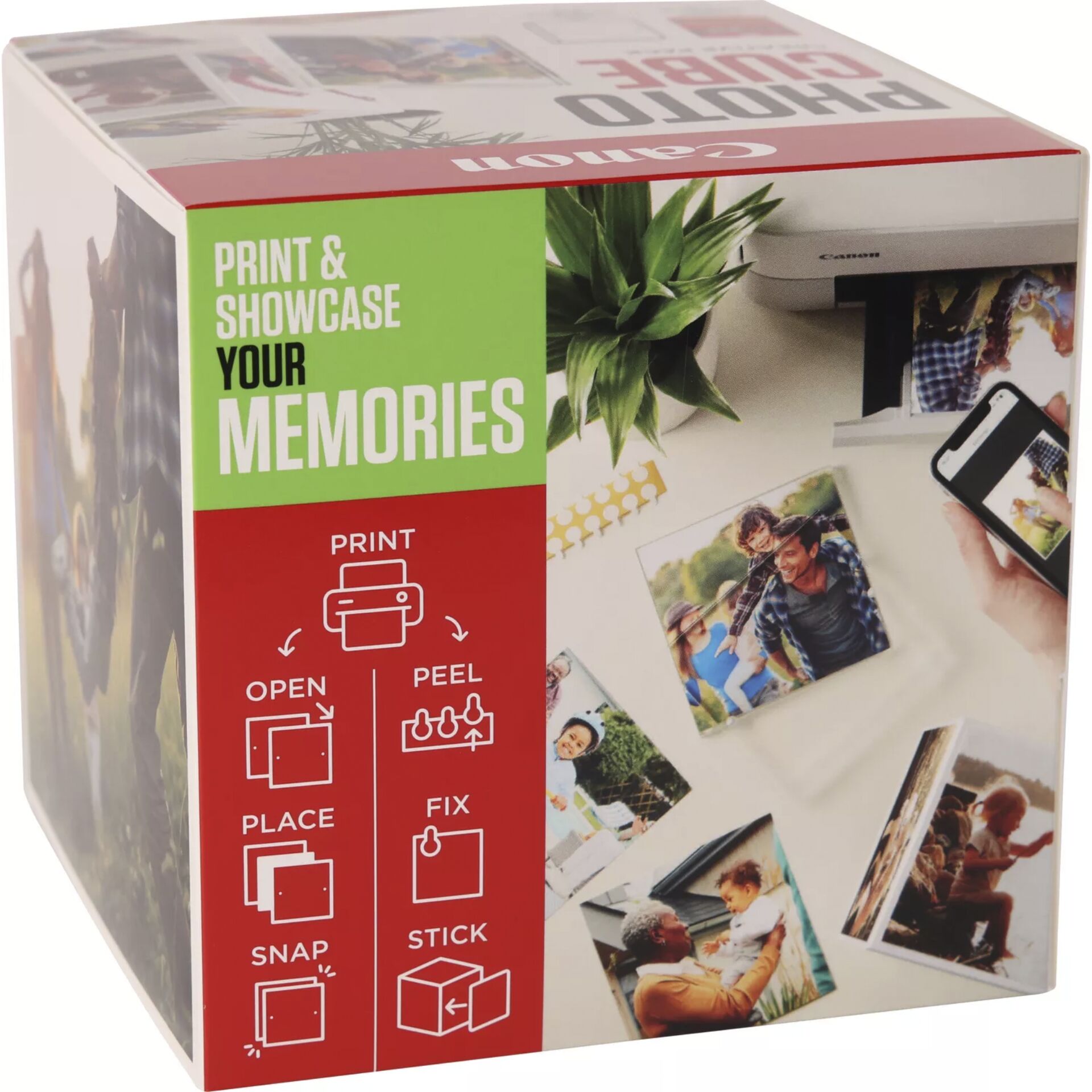 Canon PP-201 13x13 cm Photo Cube pacch.creativo bian. verde