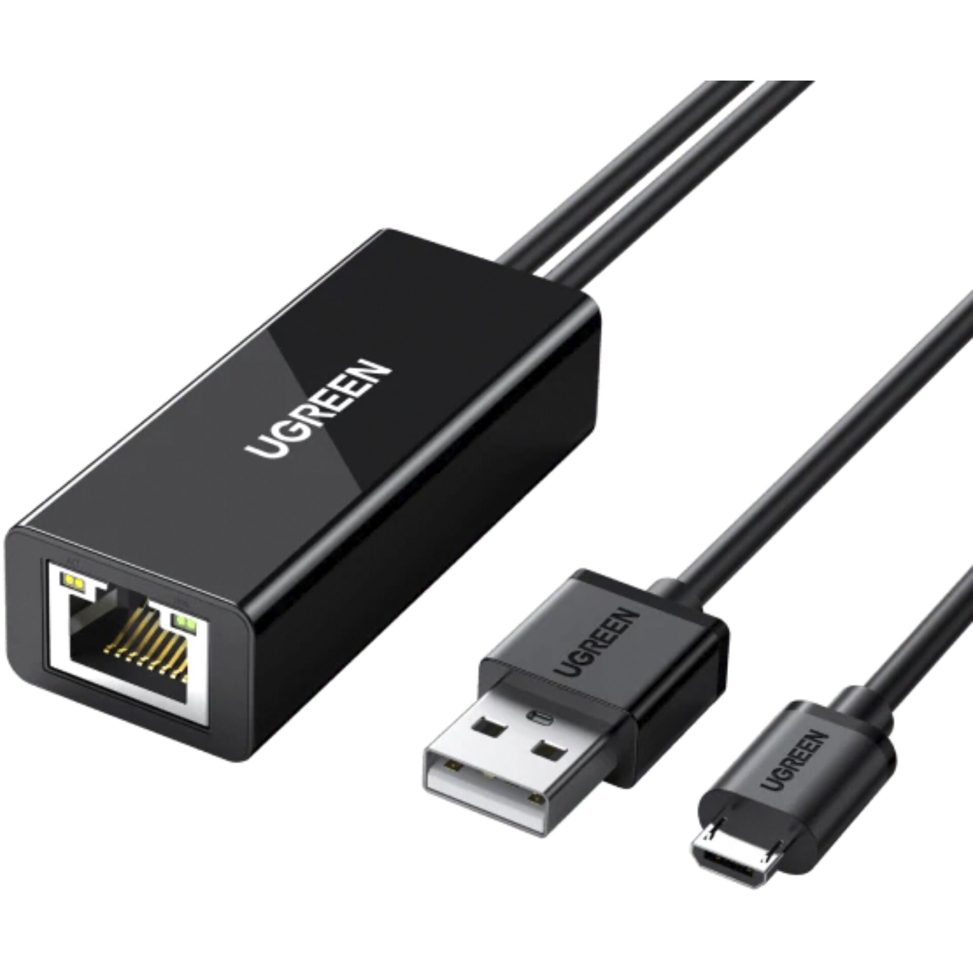 UGREEN Ethernet Adapter for TV / Chromecast Micro-USB auf RJ