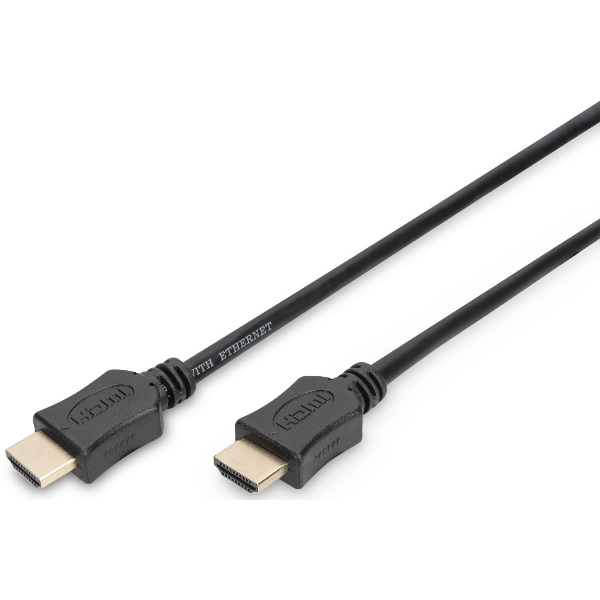 DIGITUS HDMI HighSpeed Ethernet HDMI,3m, Ultra HD 60p, oro,
