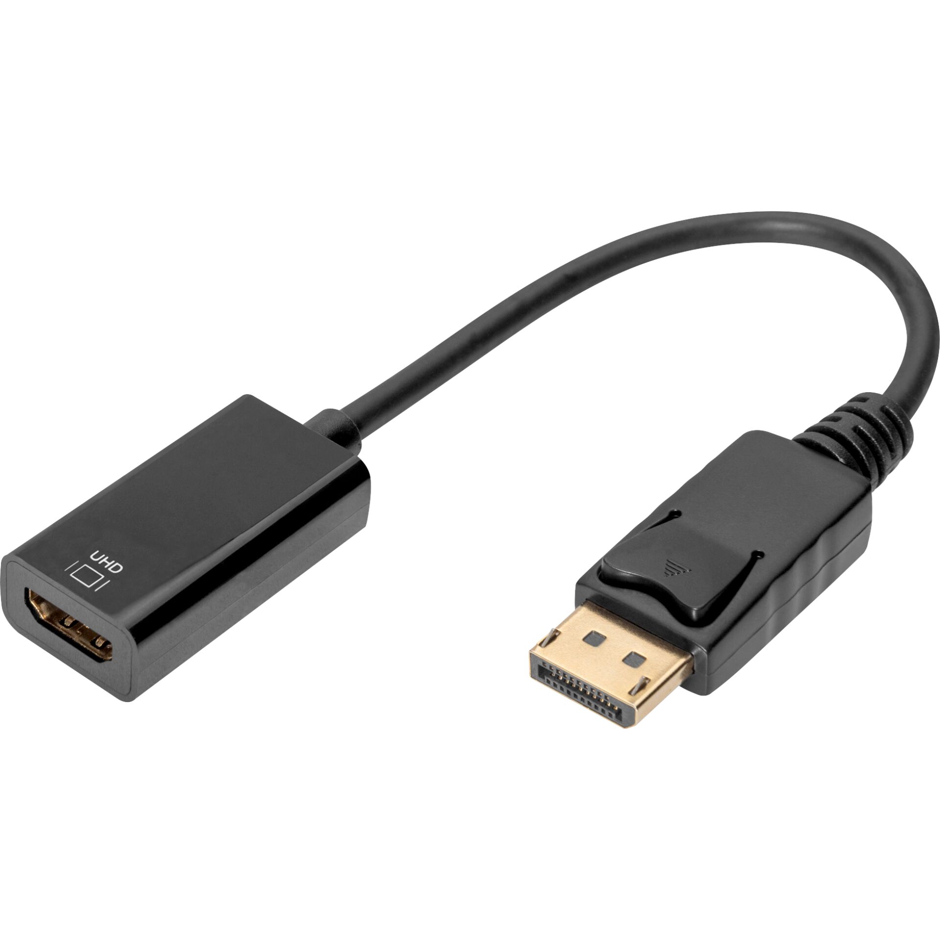 DIGITUS Active DisplayPort on HDMI Converter 20cm gold black