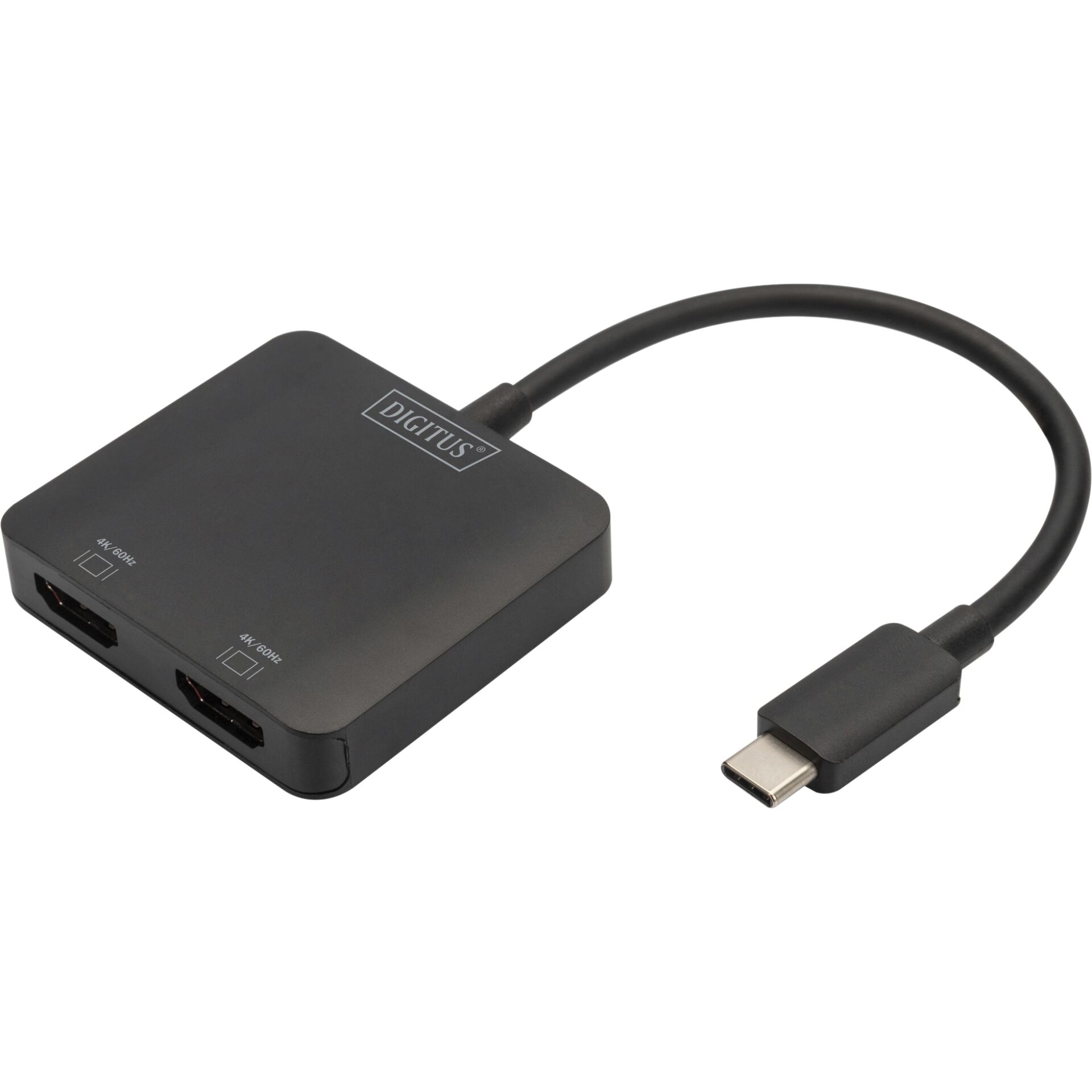 DIGITUS 2-Port MST Video Hub USB-C/2x DisplayPort 4K/60Hz