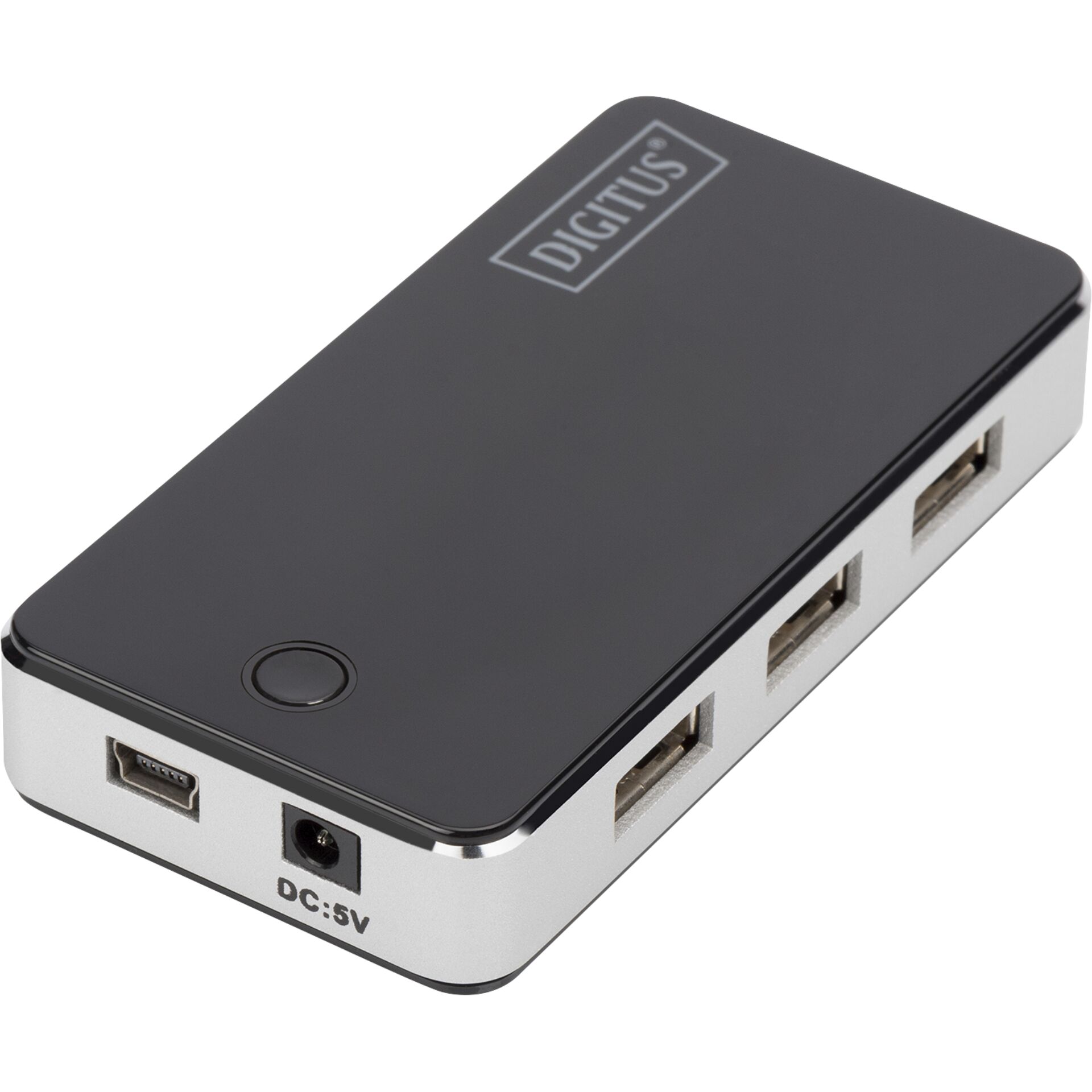 DIGITUS USB 2.0 7-Port Hub nero incl. aliment. est. 5V , 1m