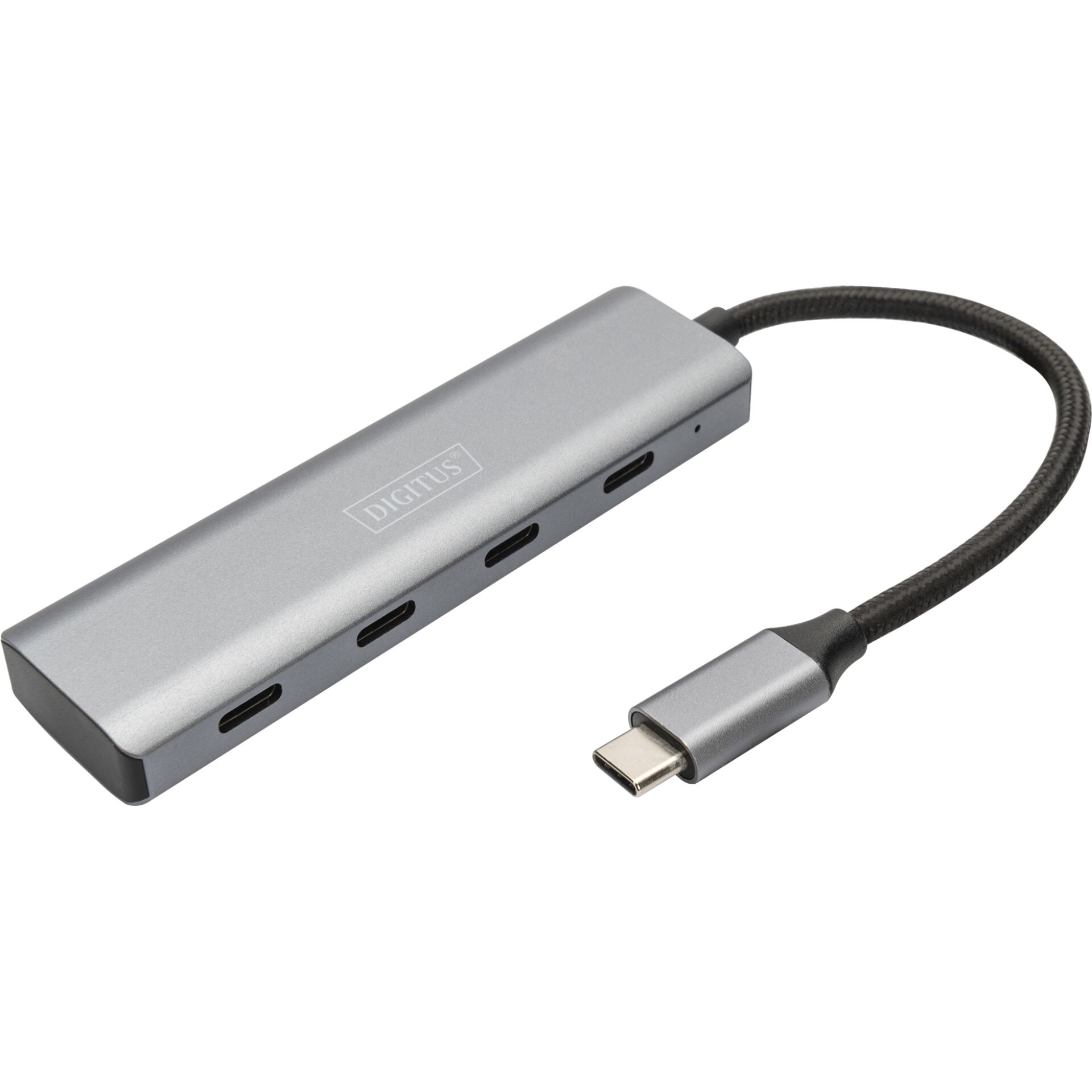 DIGITUS USB-C 4 Port HUB Alumin. Housing 4xUSB-C 3.1 Gen1,5G