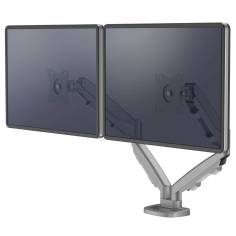 Fellowes Eppa braccio monitor doppio argento 2