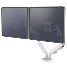 Fellowes Eppa braccio monitor doppio bianco 2