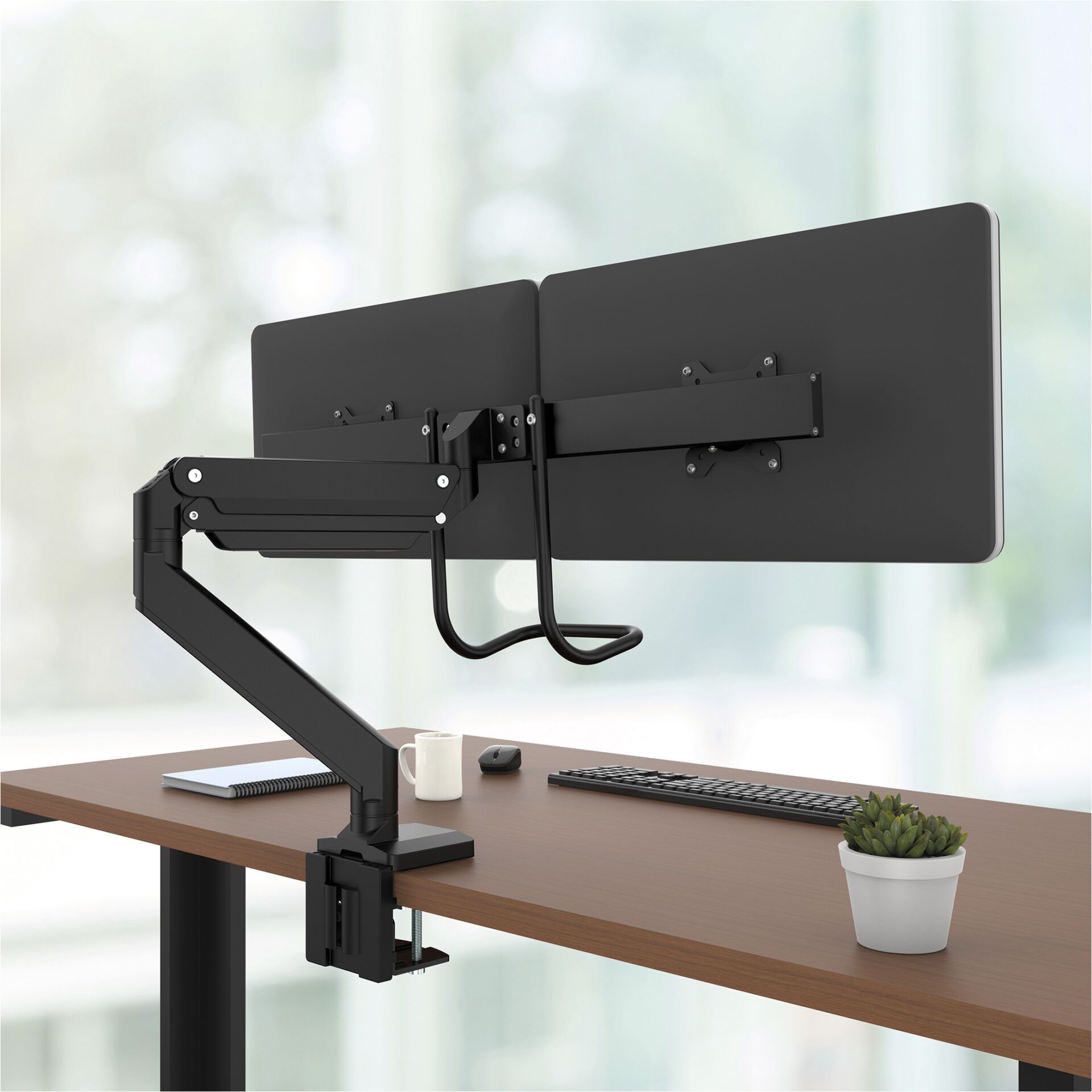 Fellowes Eppa Crossbar braccio monitor nero