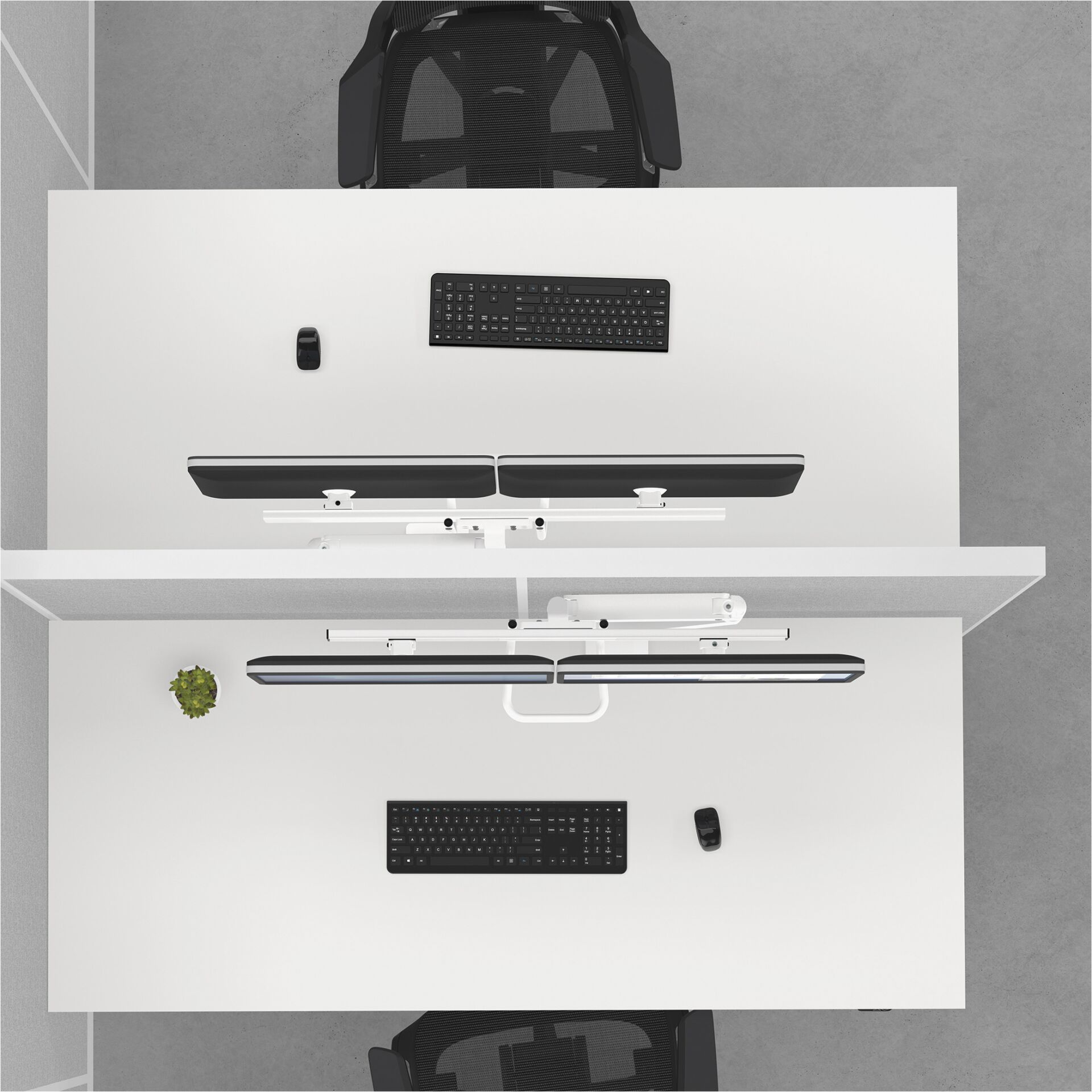 Fellowes Eppa Crossbar braccio monitor bianco