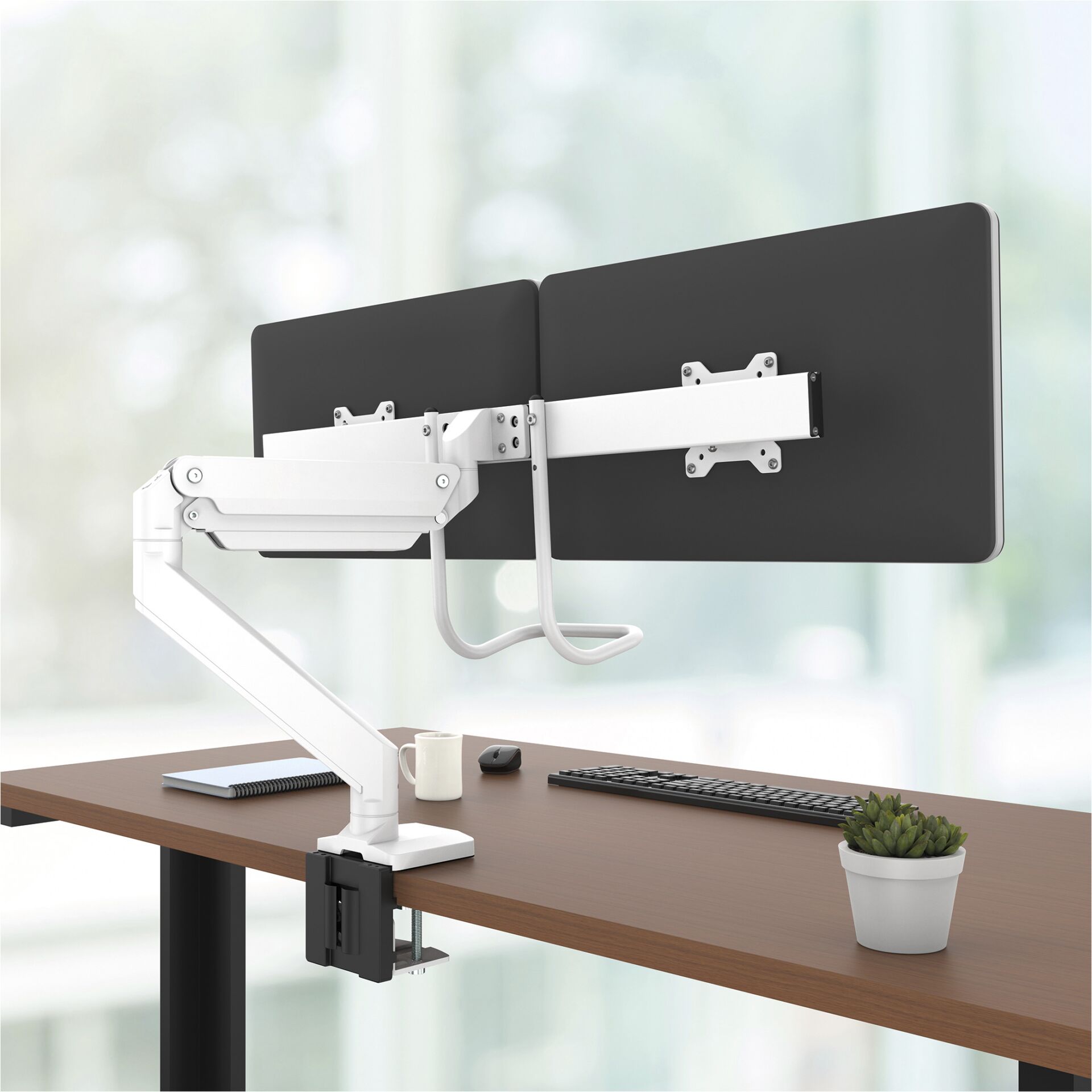 Fellowes Eppa Crossbar braccio monitor bianco