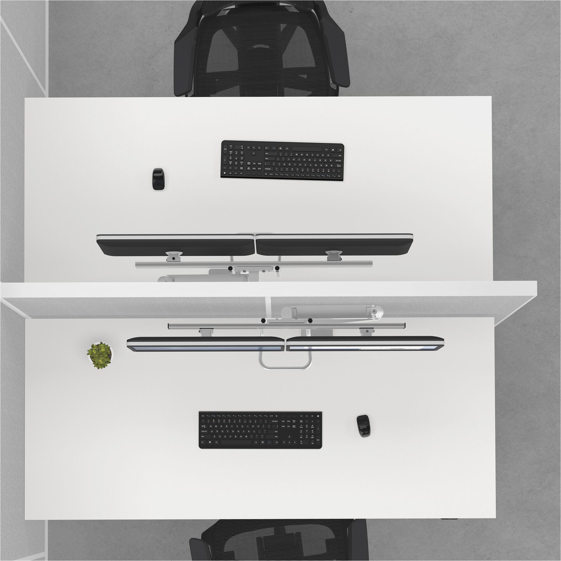 Fellowes Eppa Crossbar braccio monitor argento