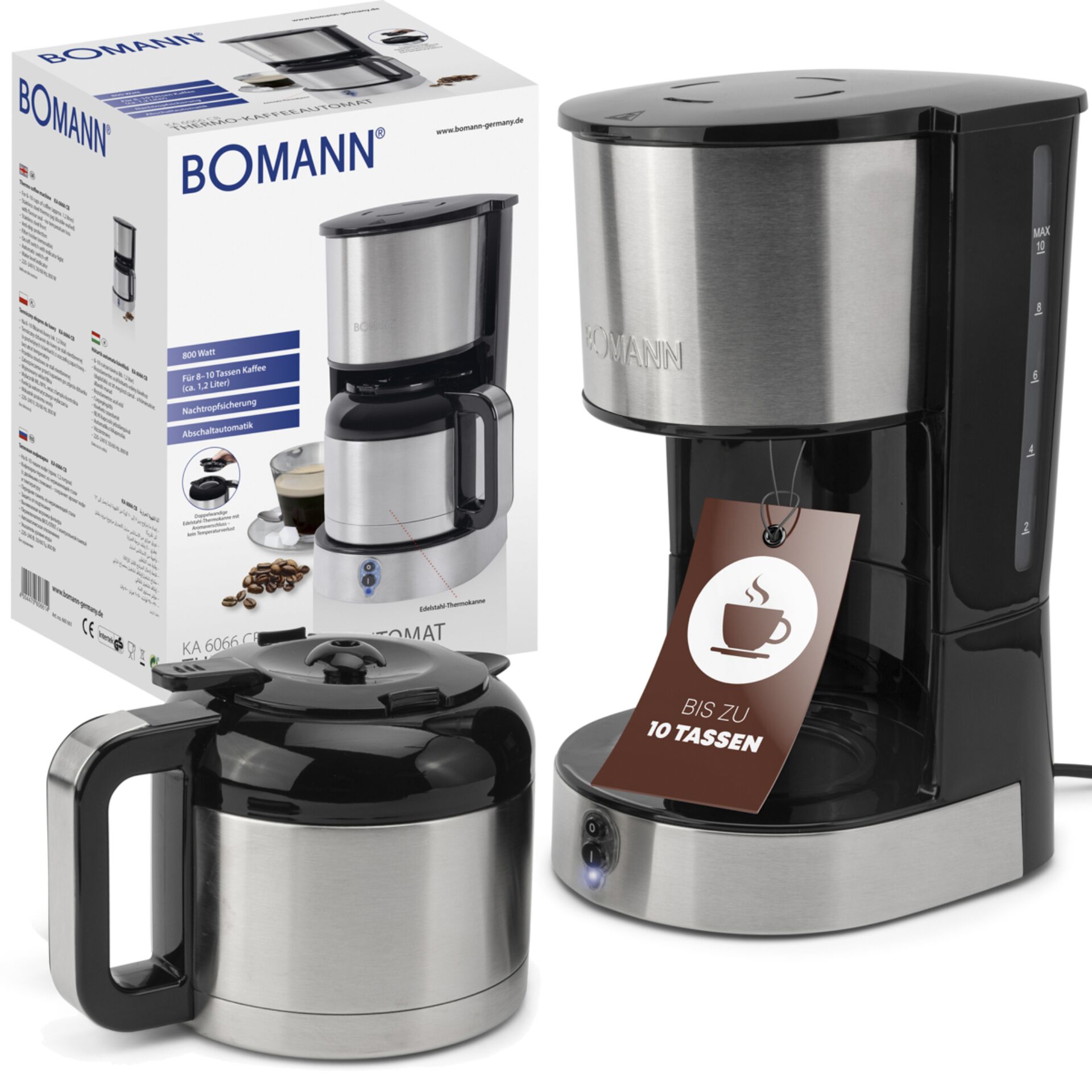 Bomann KA 6066 CB macchina da caffè 10 tazze