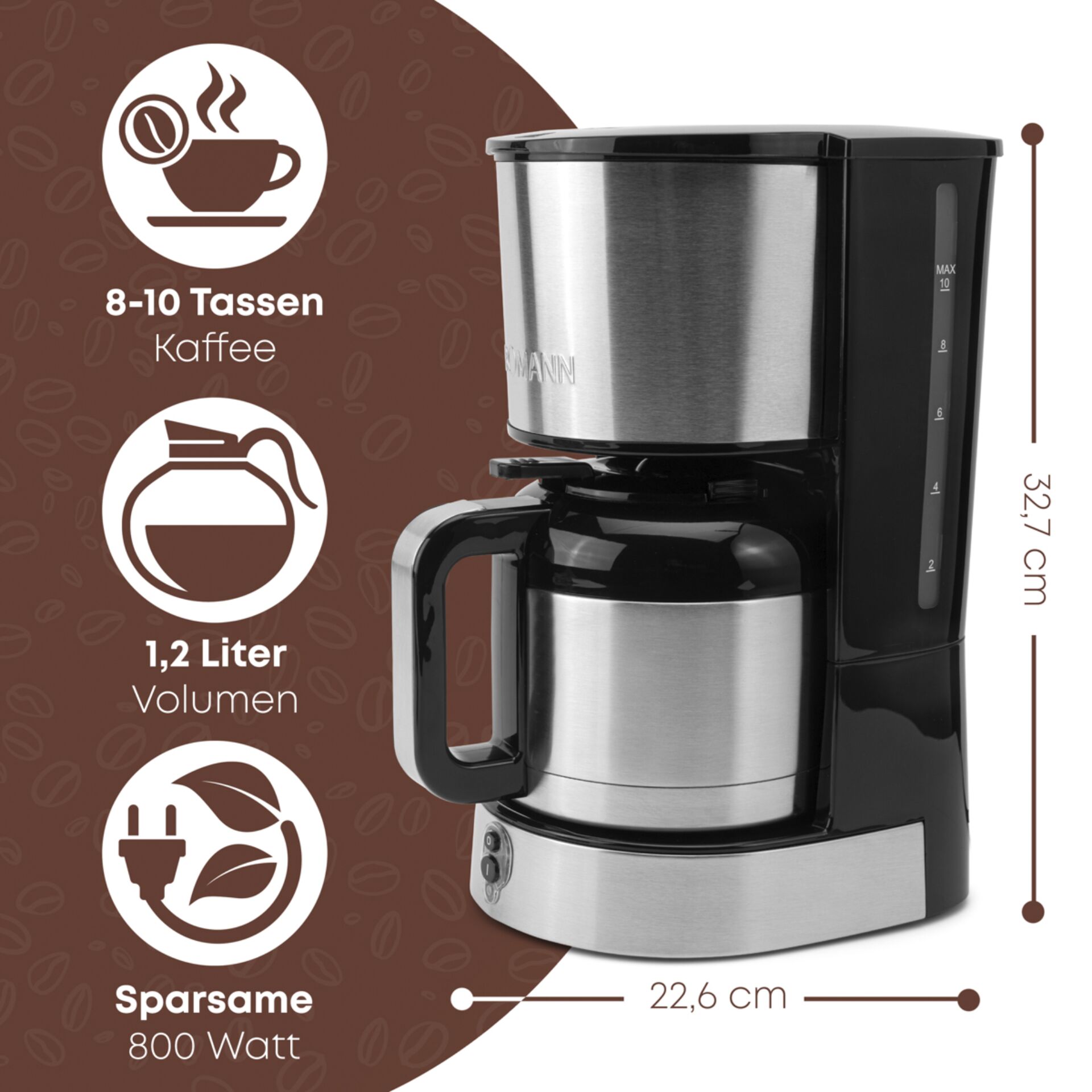 Bomann KA 6066 CB macchina da caffè 10 tazze