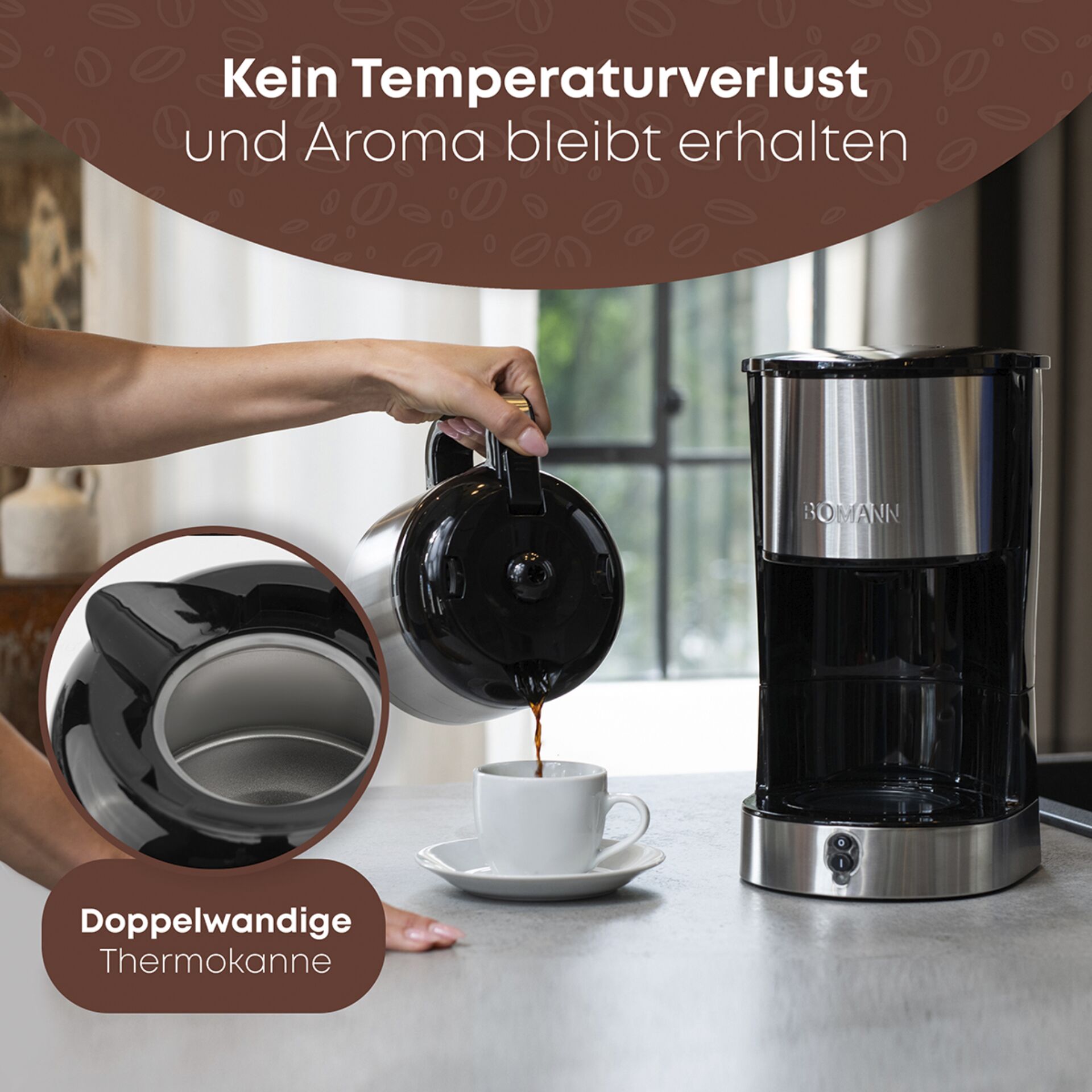 Bomann KA 6066 CB macchina da caffè 10 tazze