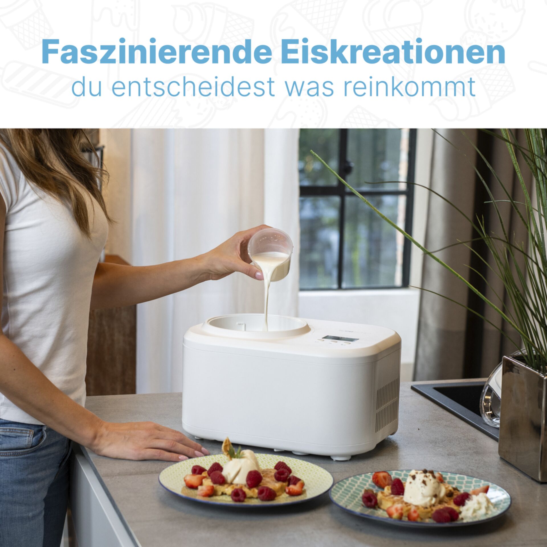 Clatronic ICM 3799 Compressor Ice Cream Maker 1L