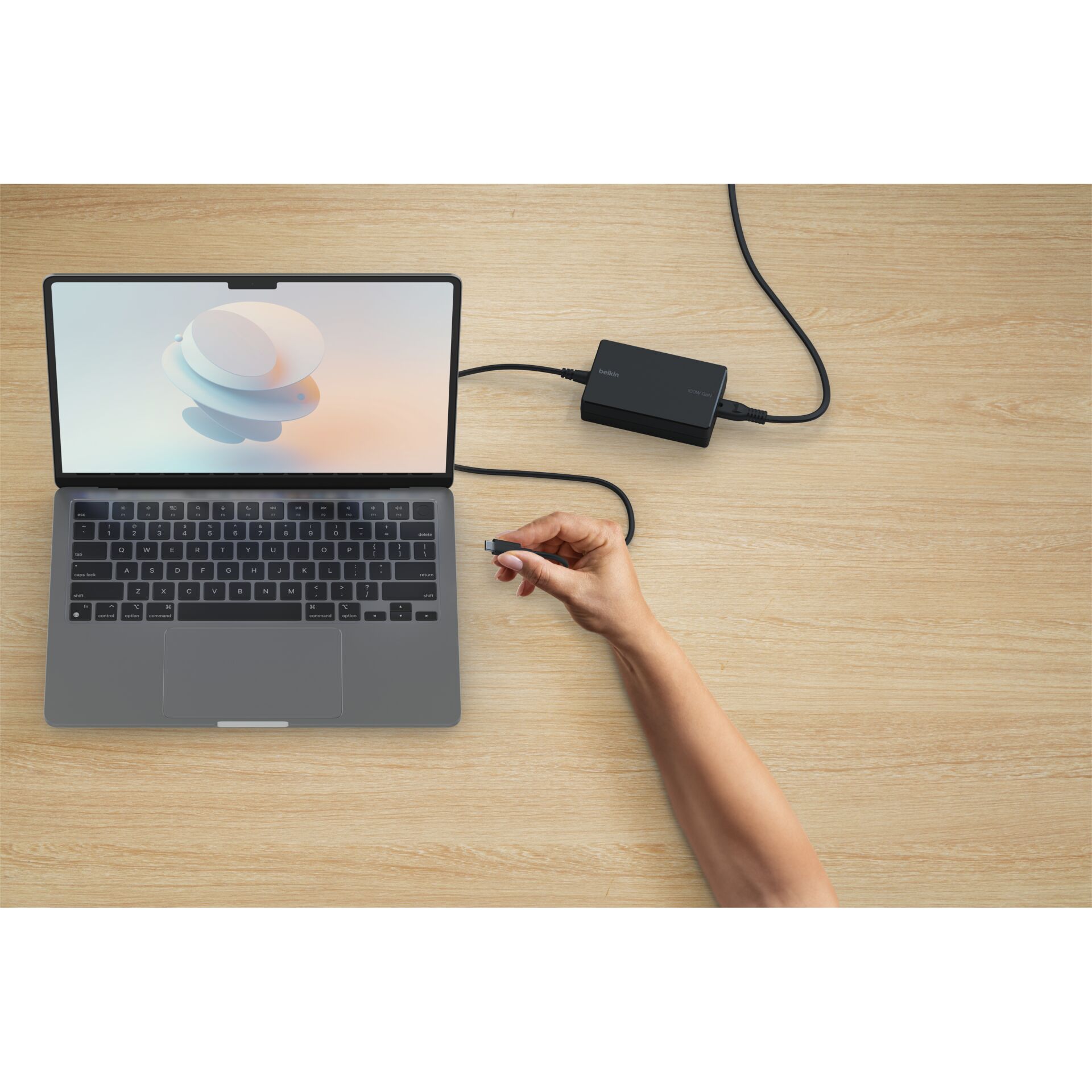 Belkin USB-C GaN PowerSup. 100W Power Delivery black INC016v