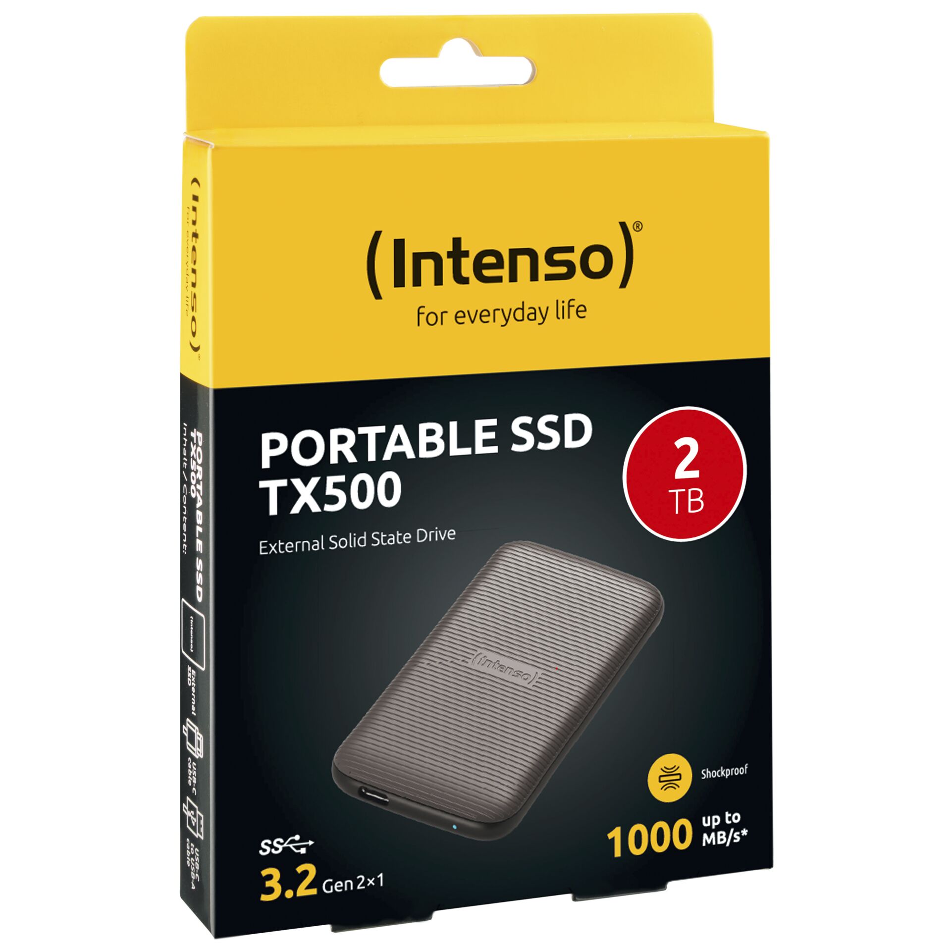 Intenso SSD esterno TX500    2TB USB 3.2 Gen 2x1 marrone