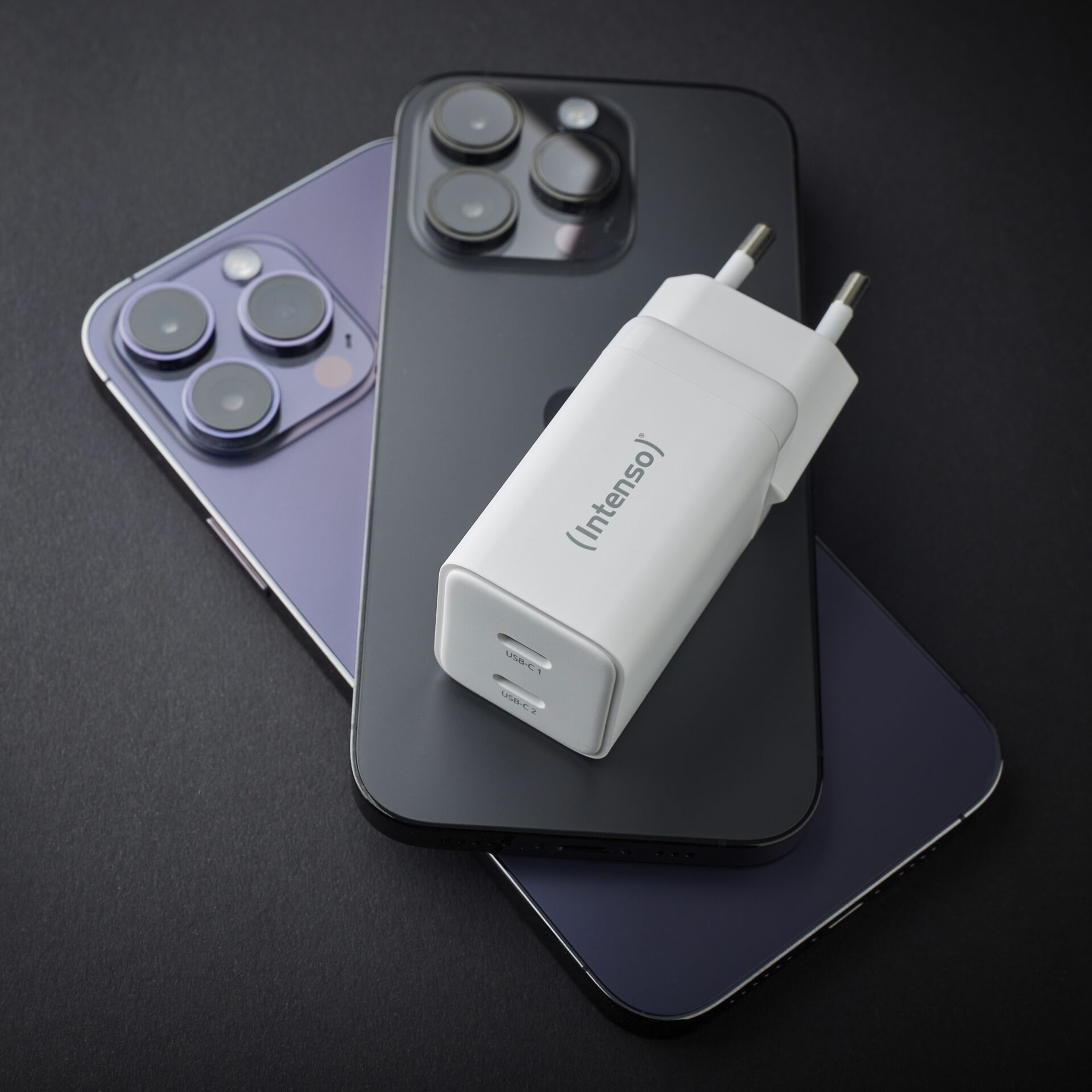 Intenso Power adatt. W40CC GaN bian. 2x USB-C 40W