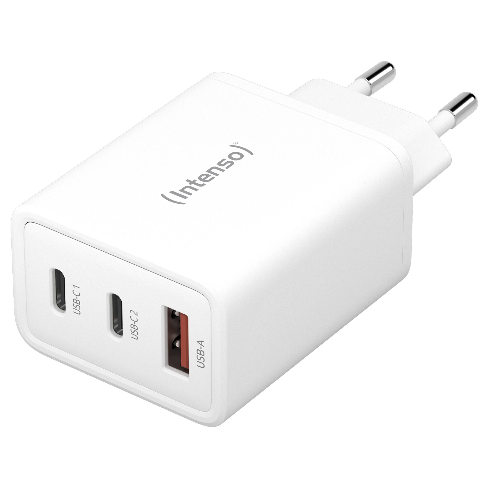 Intenso Power adatt. W65ACC GaN bian. 2x USB-C 1x USB-A 65W