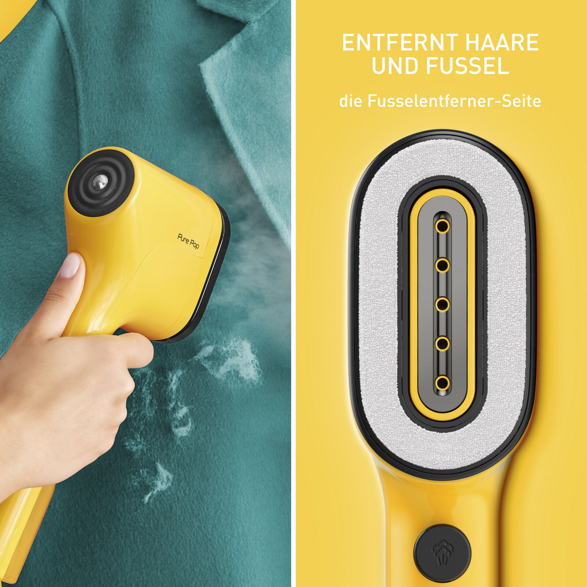 Tefal DT 2026 Pure Pop spazzola a vapore giallo