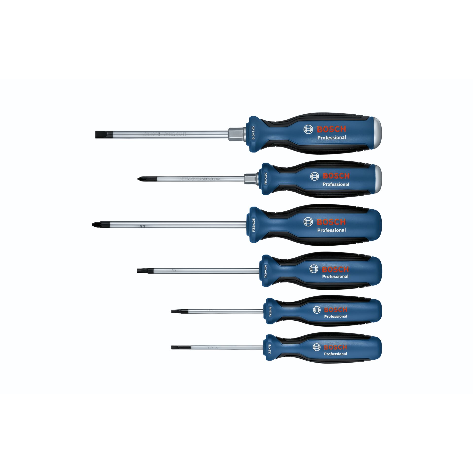 Bosch Screwdriver 6pc Set mix