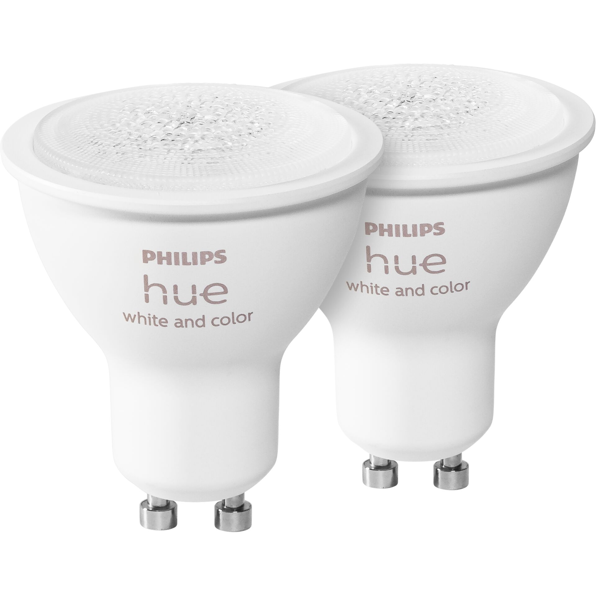 Philips Hue LED lampada GU10 2er kit 350lm bianco Color Amb.