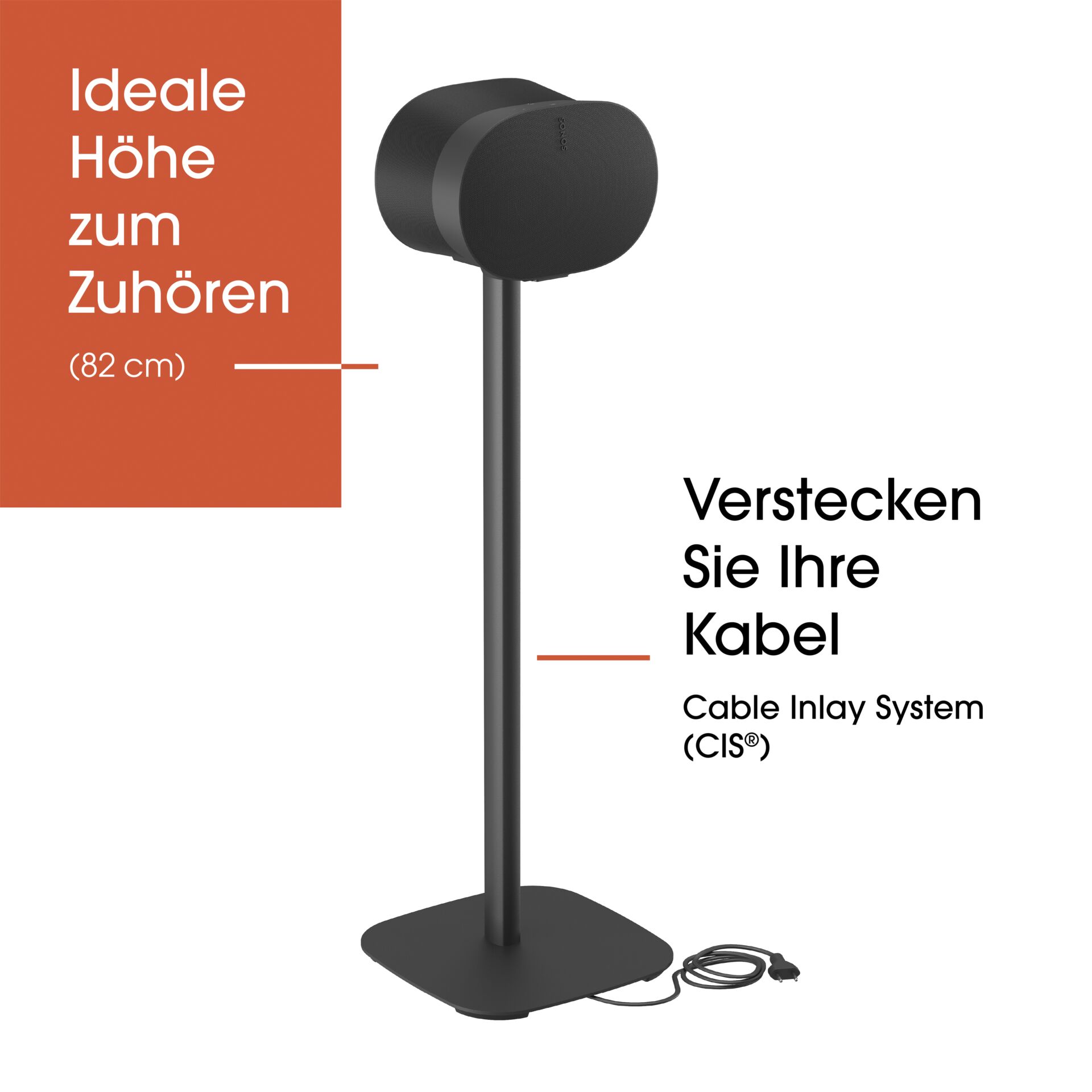 Vogels piedistallo per altoparl. Sonos Era 300 B nero SFS 41