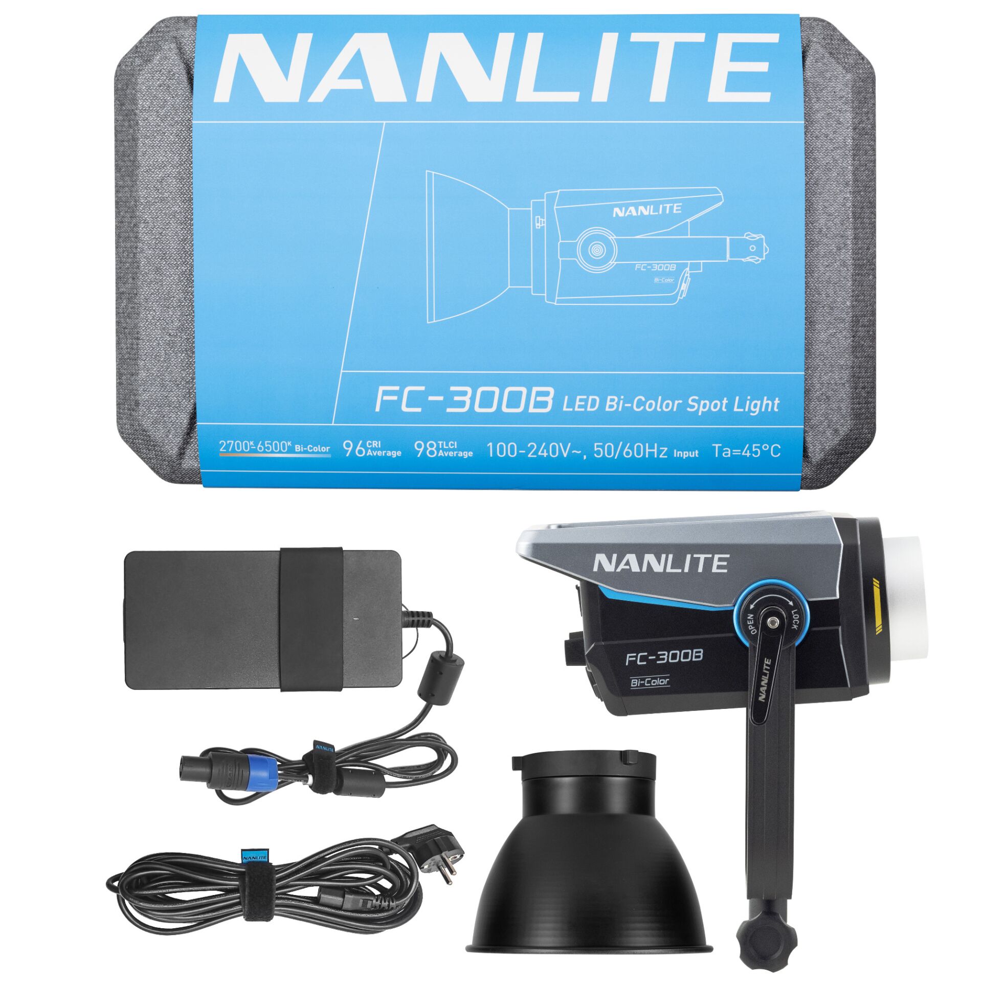 Nanlite FC-300B Bi-Color Reportage-Studio-Scheinwerfer