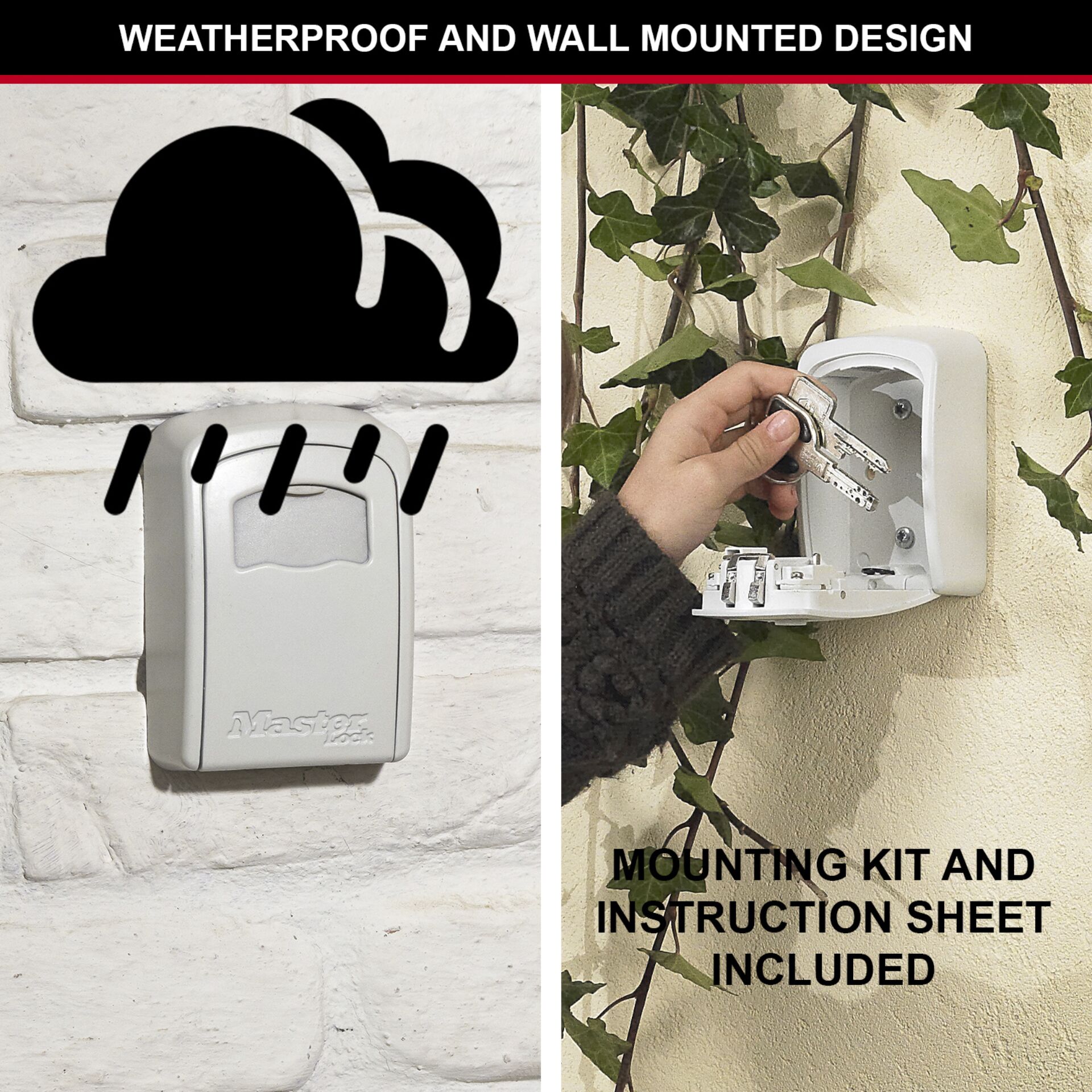 Master Lock Medium Schlüsselsafe mit Zahlenschloss 5401EURDC