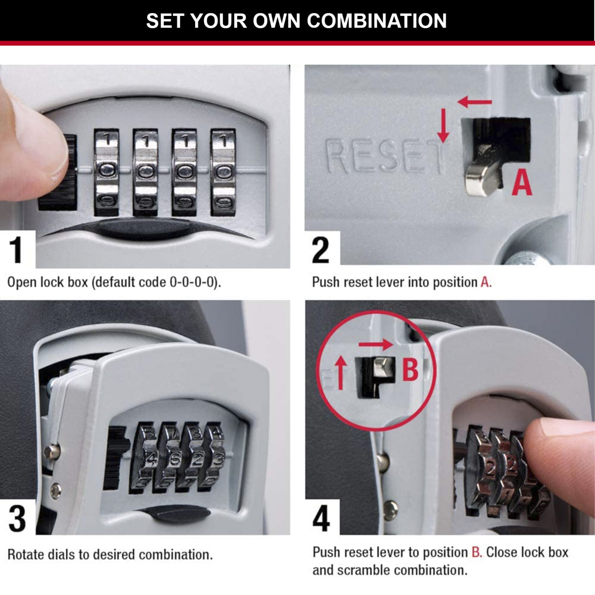 Master Lock Medium Schlüsselsafe mit Zahlenschloss 5401EURDC