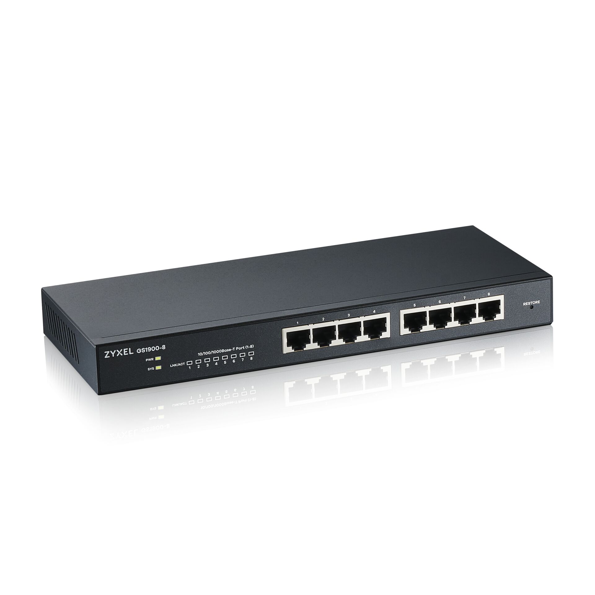 Zyxel GS1900-8 V2 8-Port GbE L2 smart switch