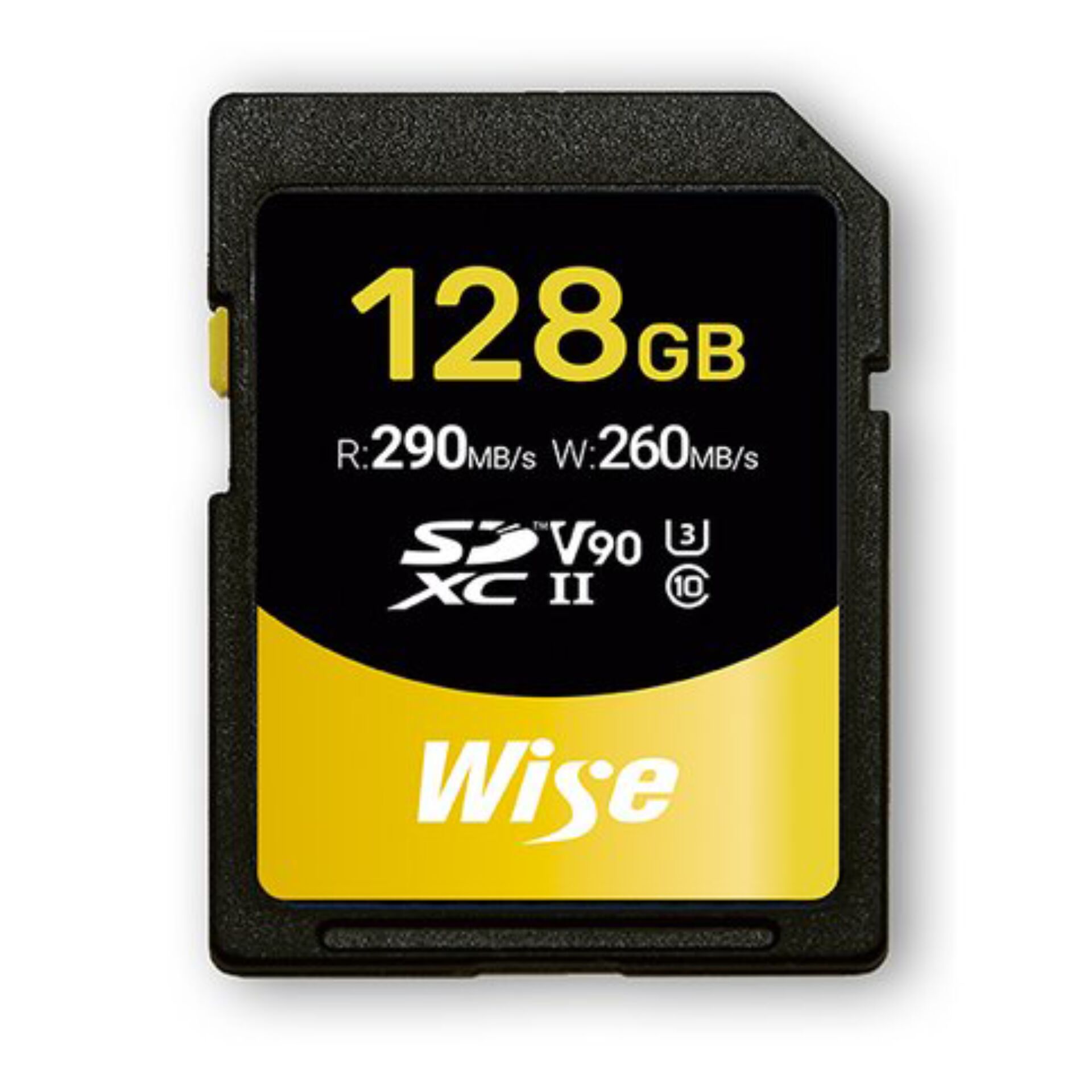 Wise SDXC UHS-II V90       128GB R:290MBs / W:260MBs   WI-SD
