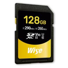 Wise SDXC UHS-II V90       128GB R:290MBs / W:260MBs   WI-SD 2