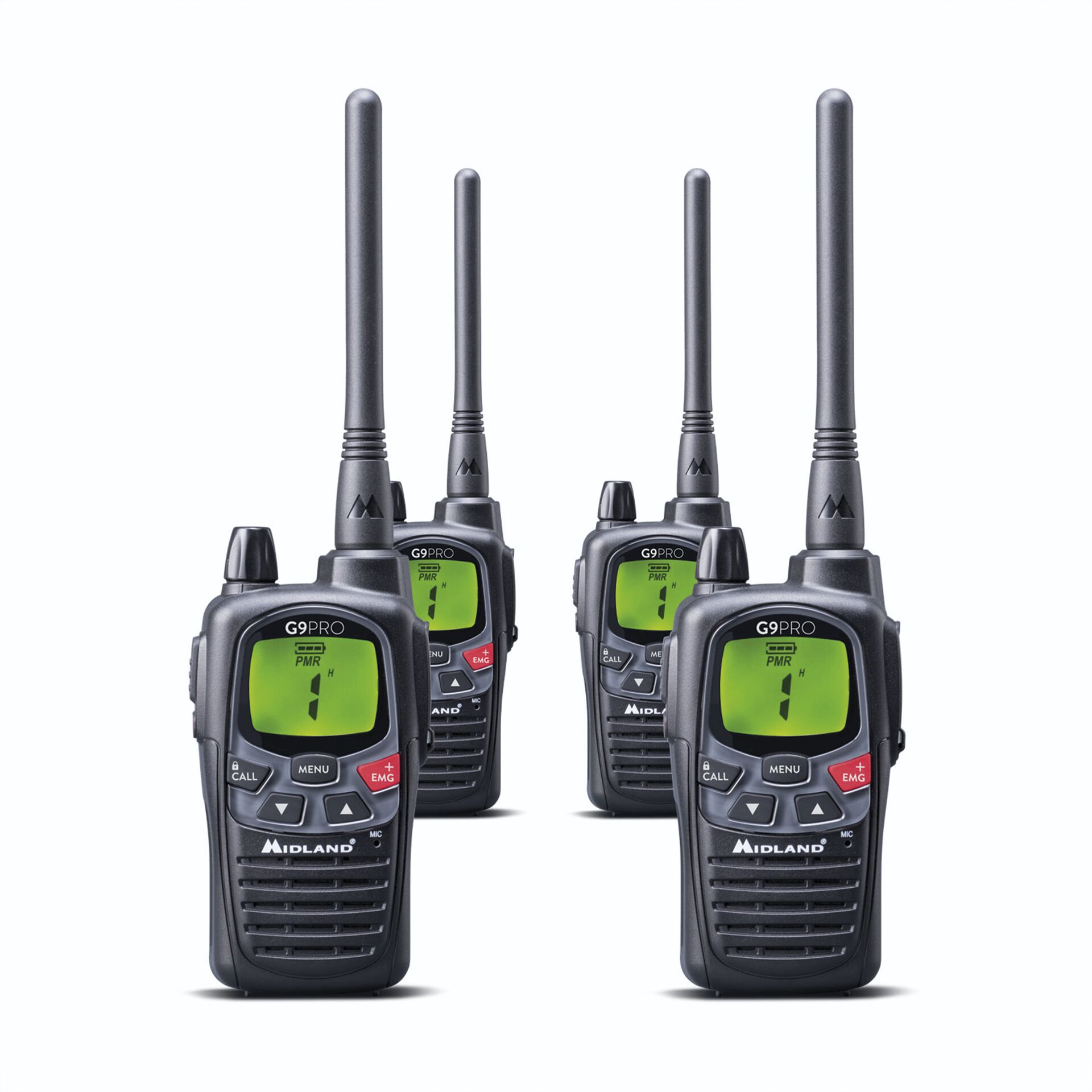 Midland G9 Pro 4pz set valigia PMR446