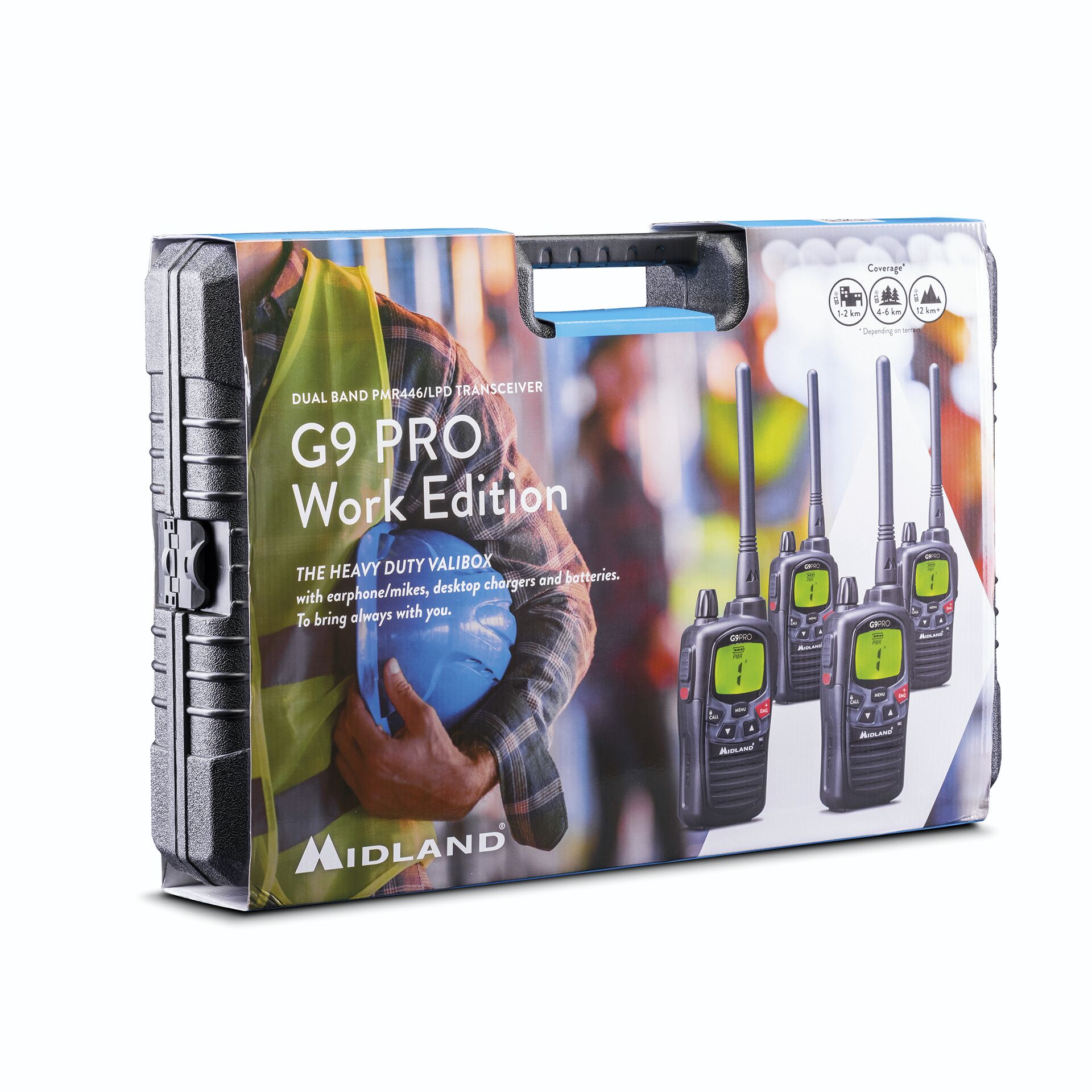 Midland G9 Pro 4pz set valigia PMR446