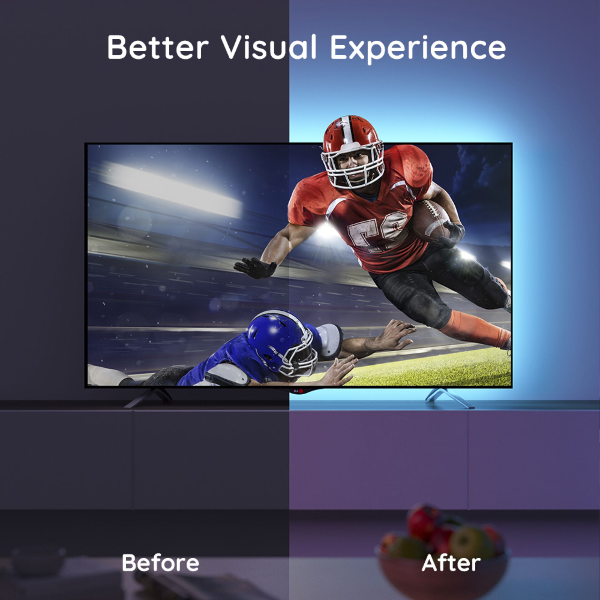 Govee RGB Bluetooth LED Back- light for 46 Inch - 60 Inch TV