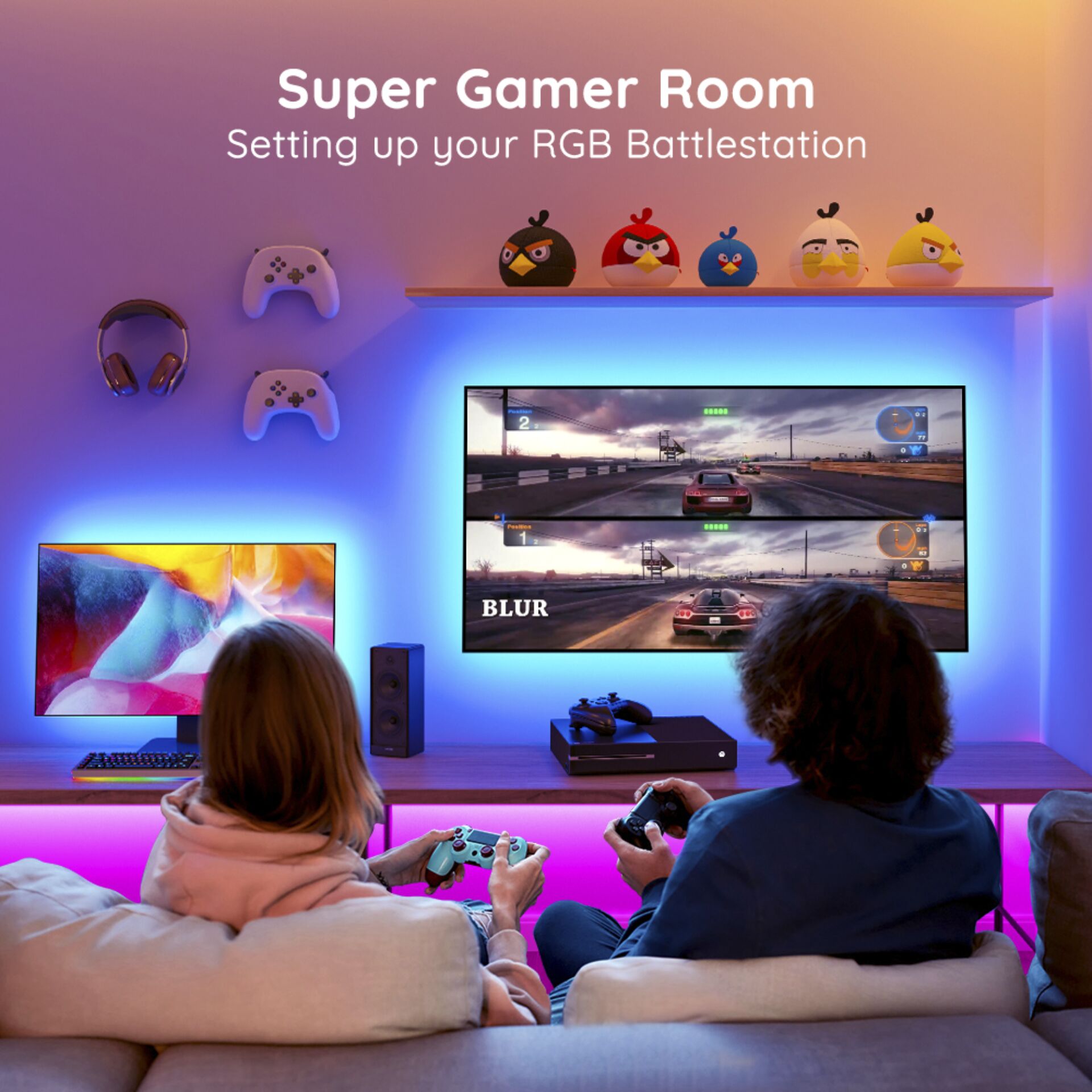 Govee RGB Bluetooth LED Back- light for 46 Inch - 60 Inch TV