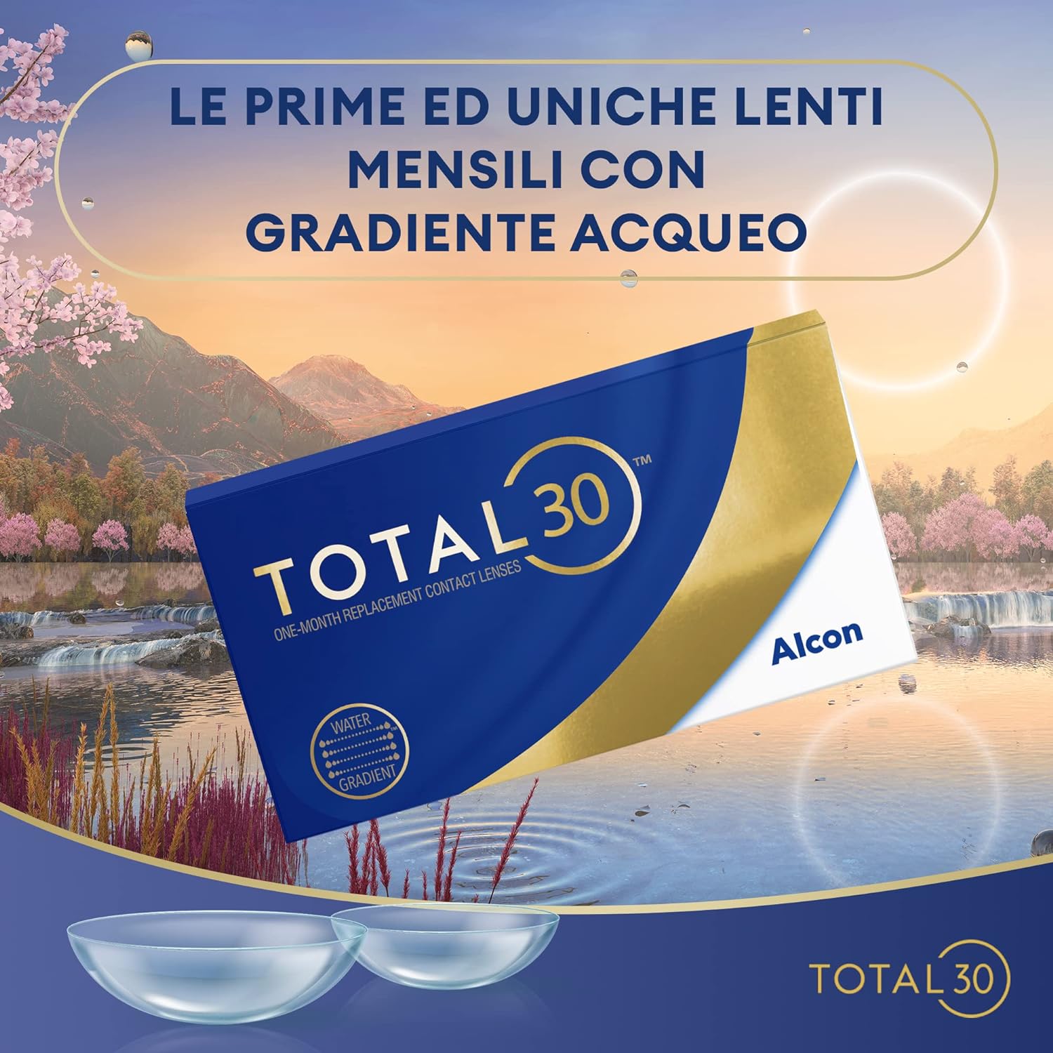 Alcon Total 30  3 lenti  BC 8.4  -5,00